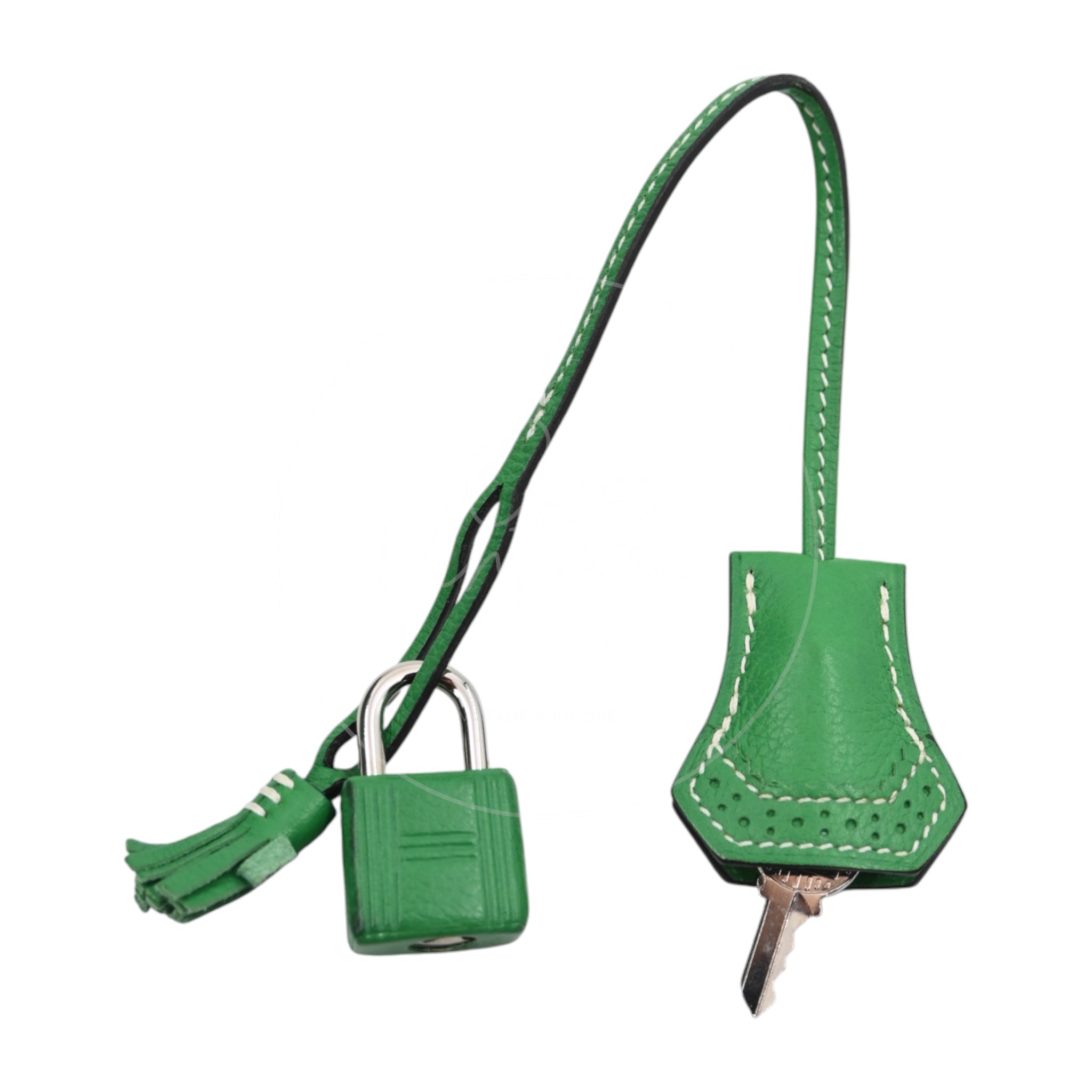 Hermes Birkin 30 Doblis PHW Bambou, Vert de Gris and Taupe Stamp T