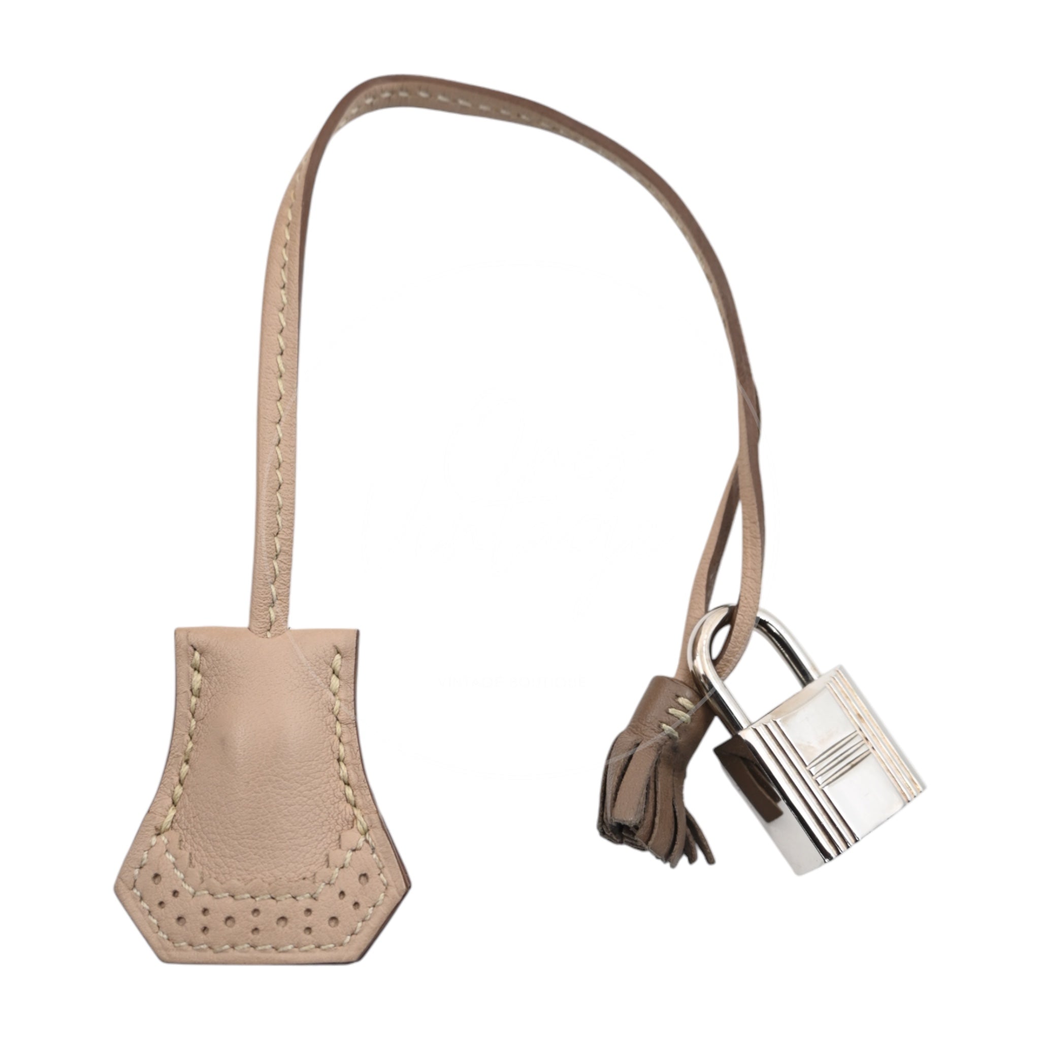 Hermes Birkin 30 Lace Ghillies Bag PHW Argile and Etoupe Square P