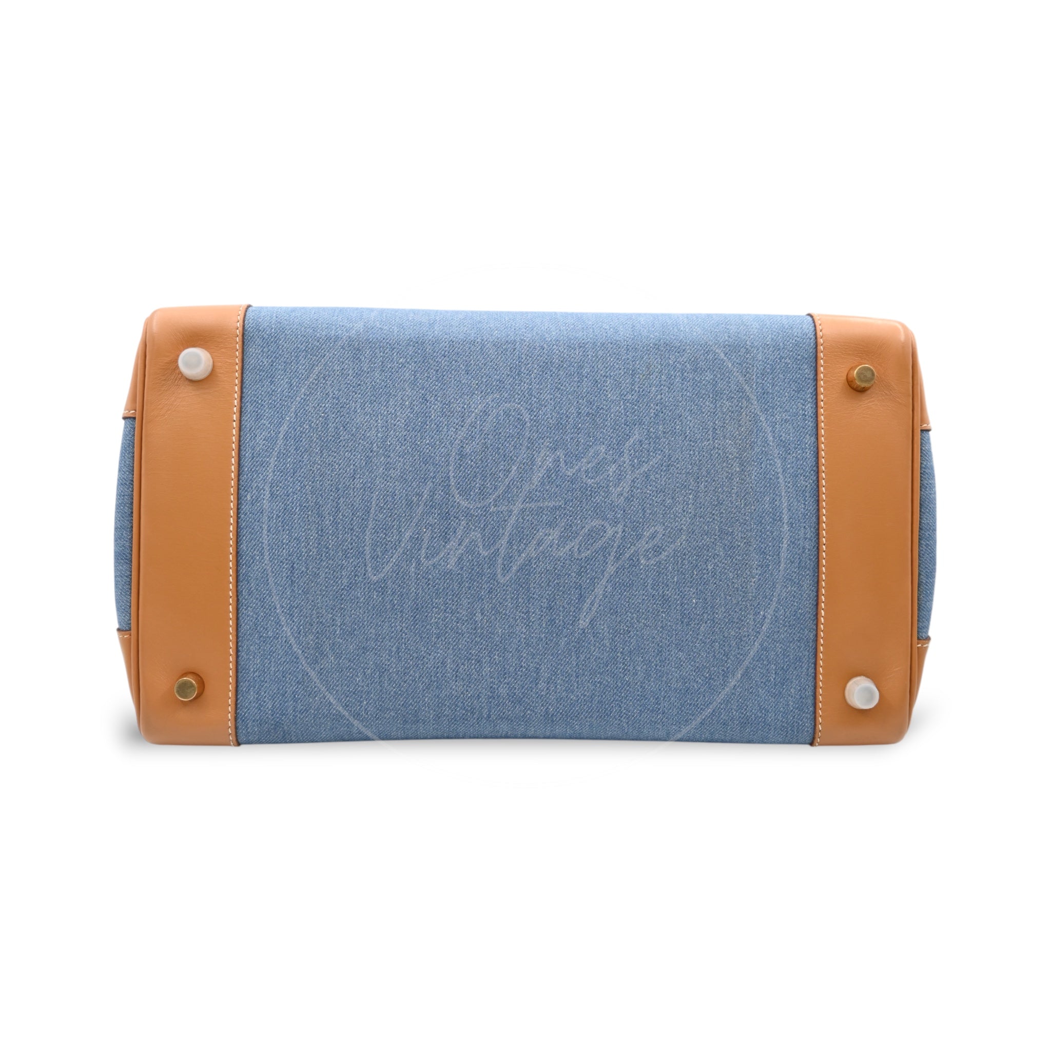 Hermes Birkin 35 GHW Denim Blue Square F