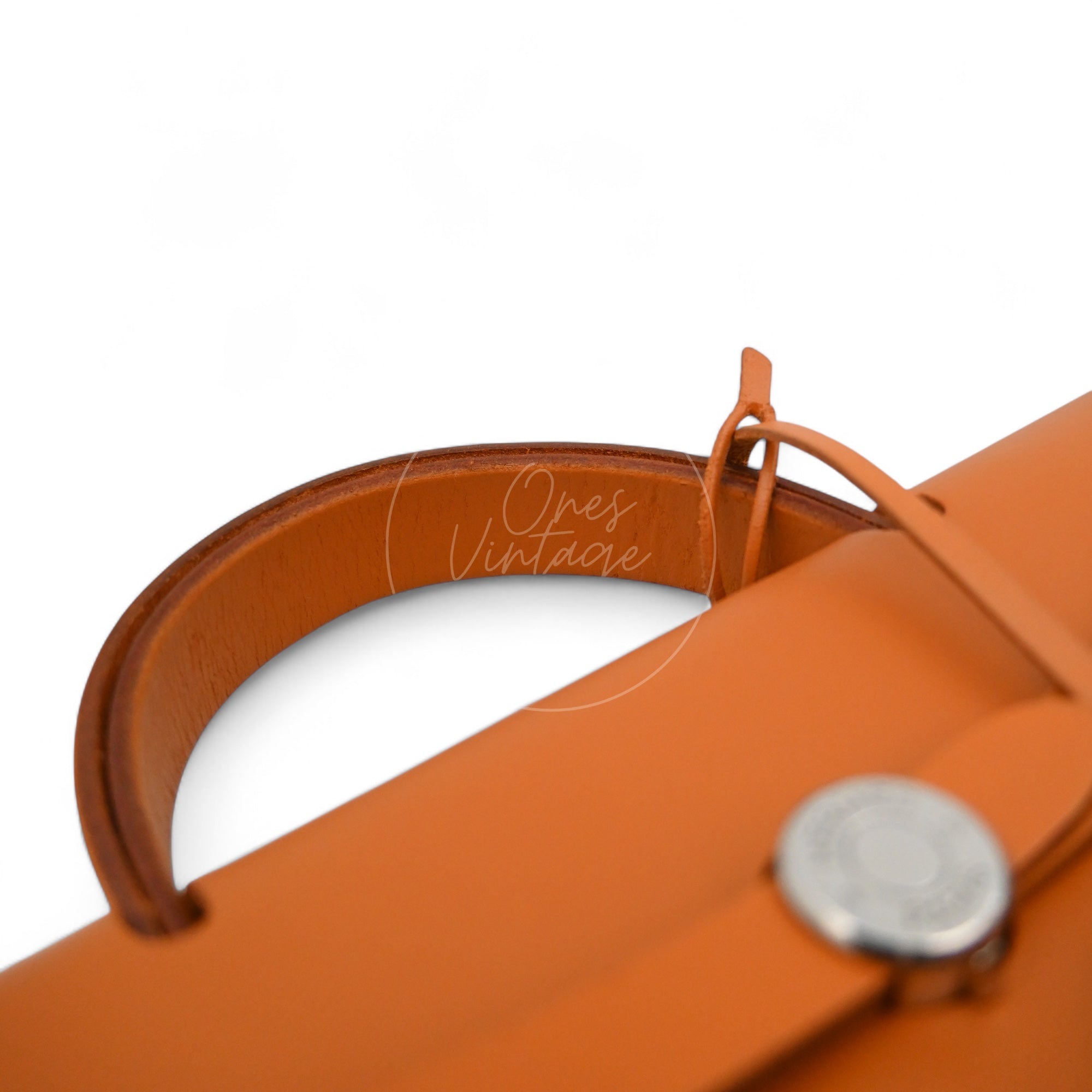 Hermes Herbag Backpack Swift PHW Black Tolie & Brown Square G