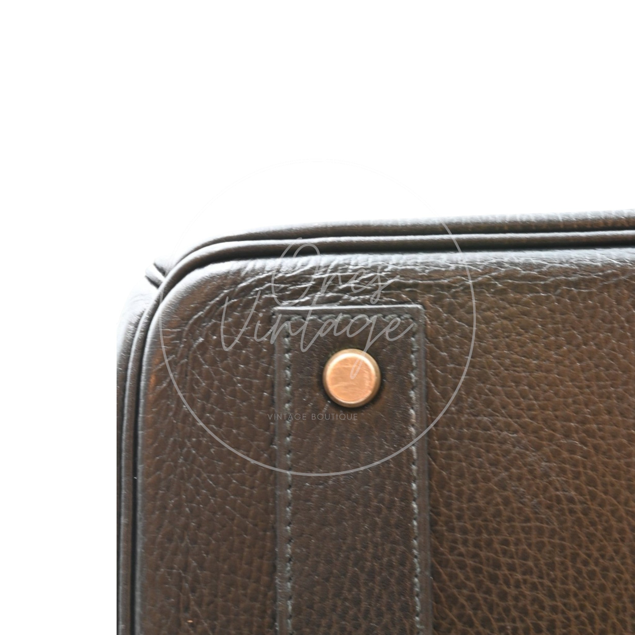 Hermes Birkin HAC 45 Ardennes Calfskin GHW Black Circle X