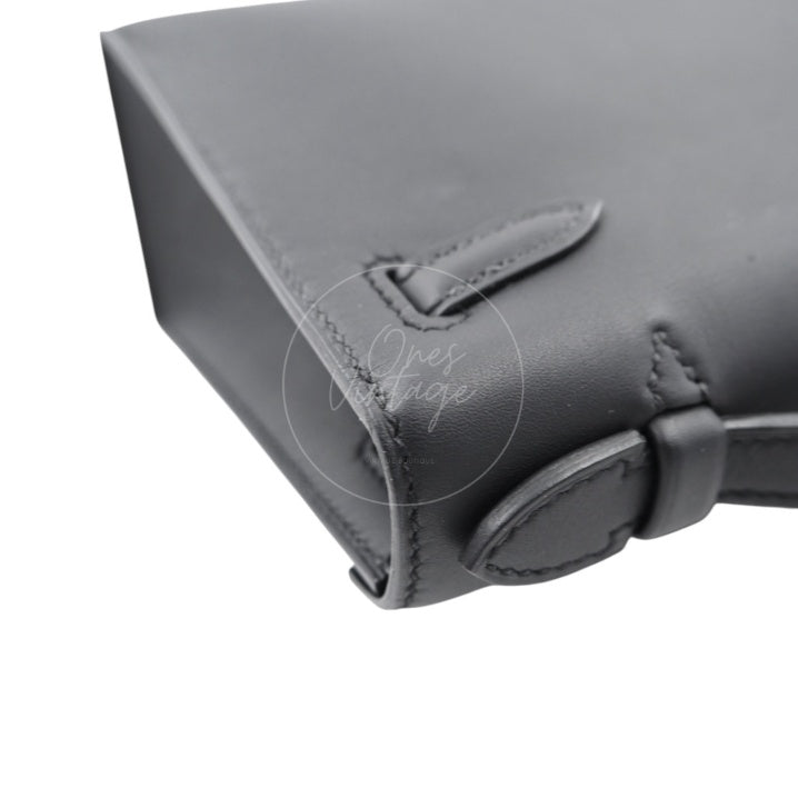 Hermes Kelly Pochette Black GHW Stamp K