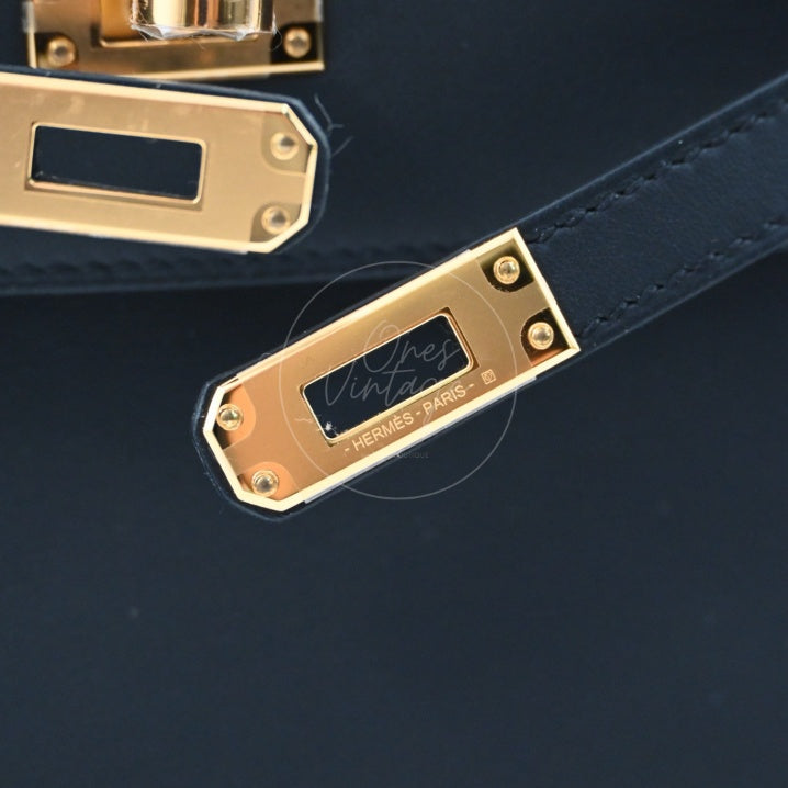 Hermes Kelly Pochette Black GHW Stamp K