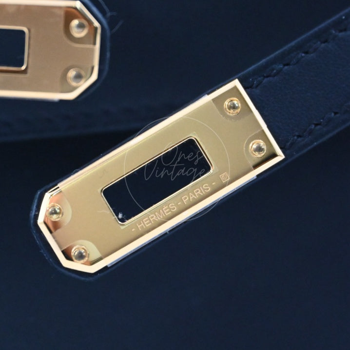 Hermes Kelly Pochette Black GHW Stamp K
