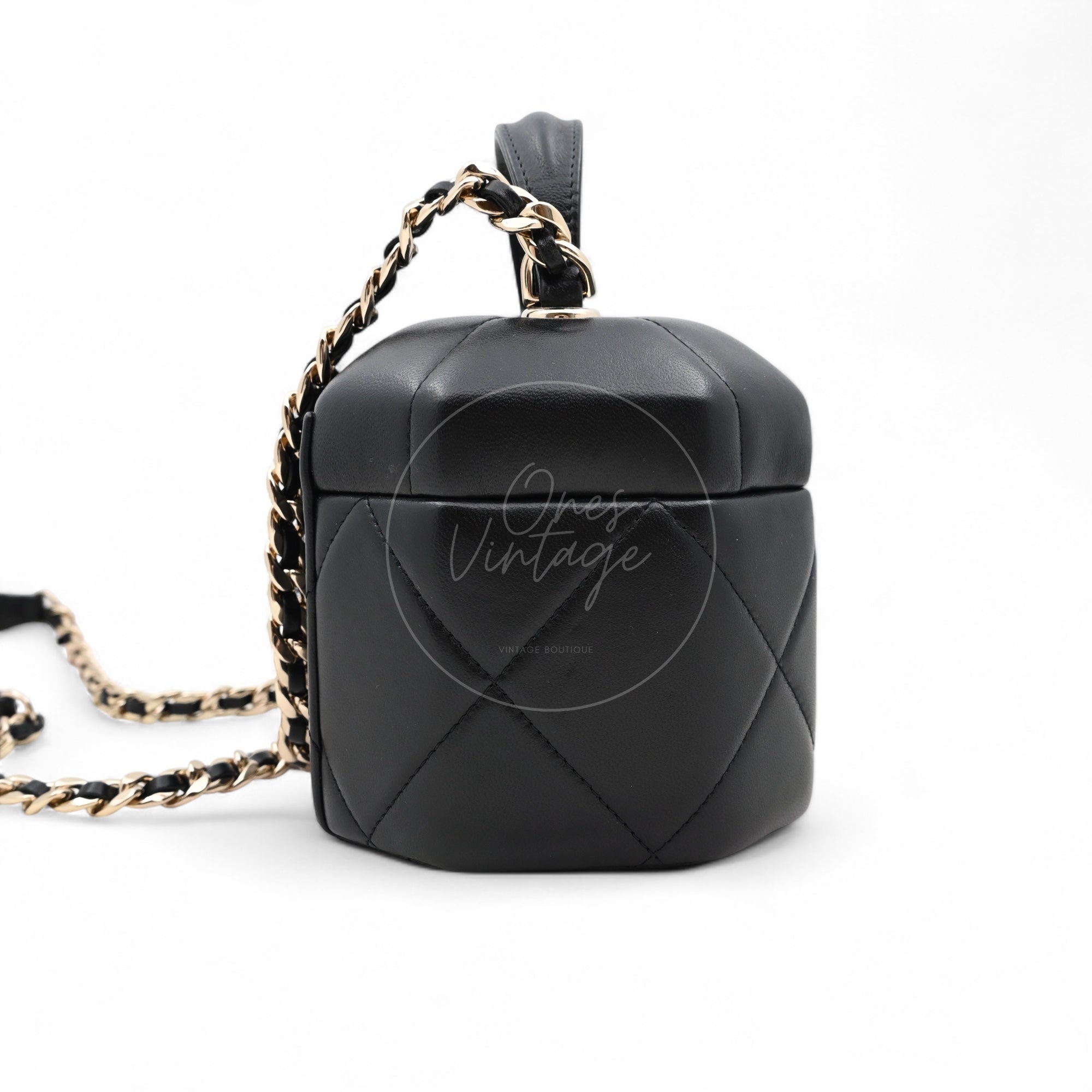Chanel 2020s CC Vanity Handbag GHW Black