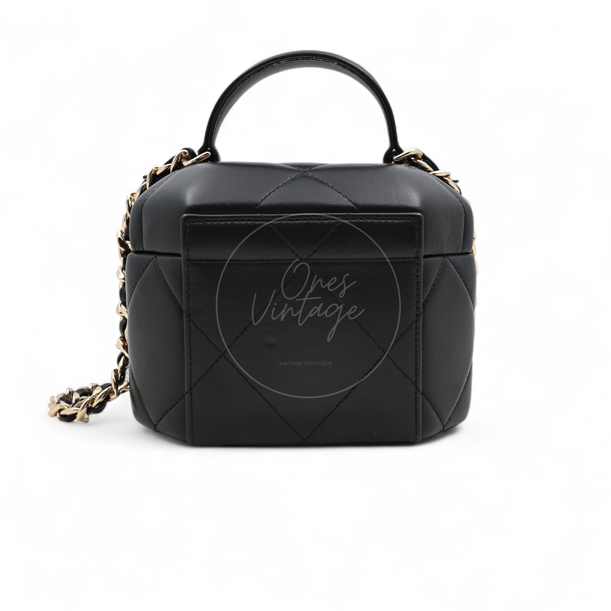 Chanel 2020s CC Vanity Handbag GHW Black