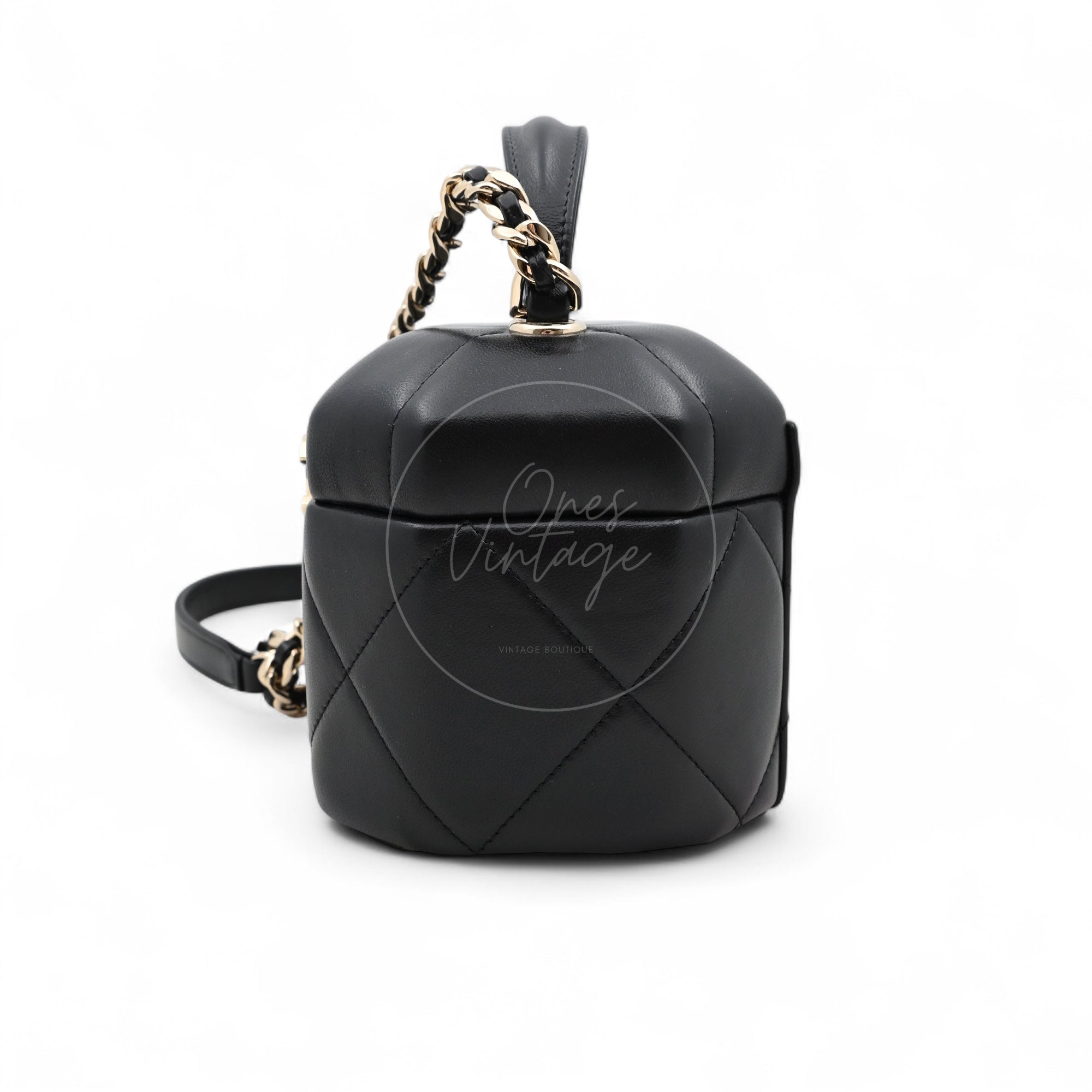 Chanel 2020s CC Vanity Handbag GHW Black