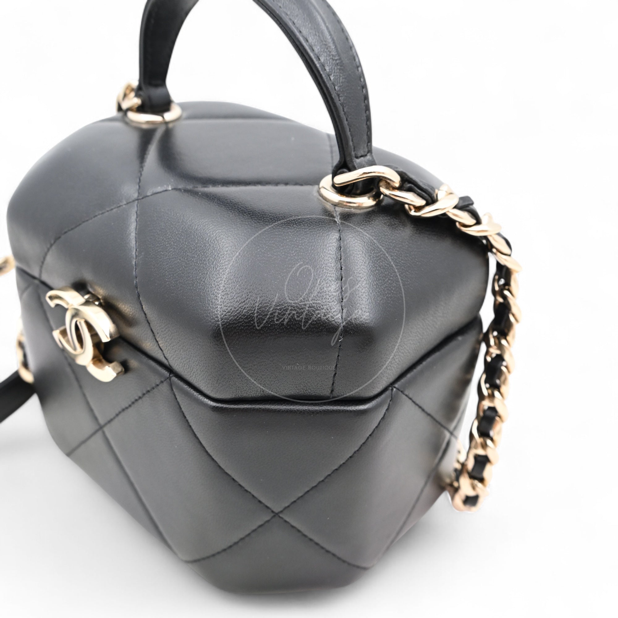 Chanel 2020s CC Vanity Handbag GHW Black