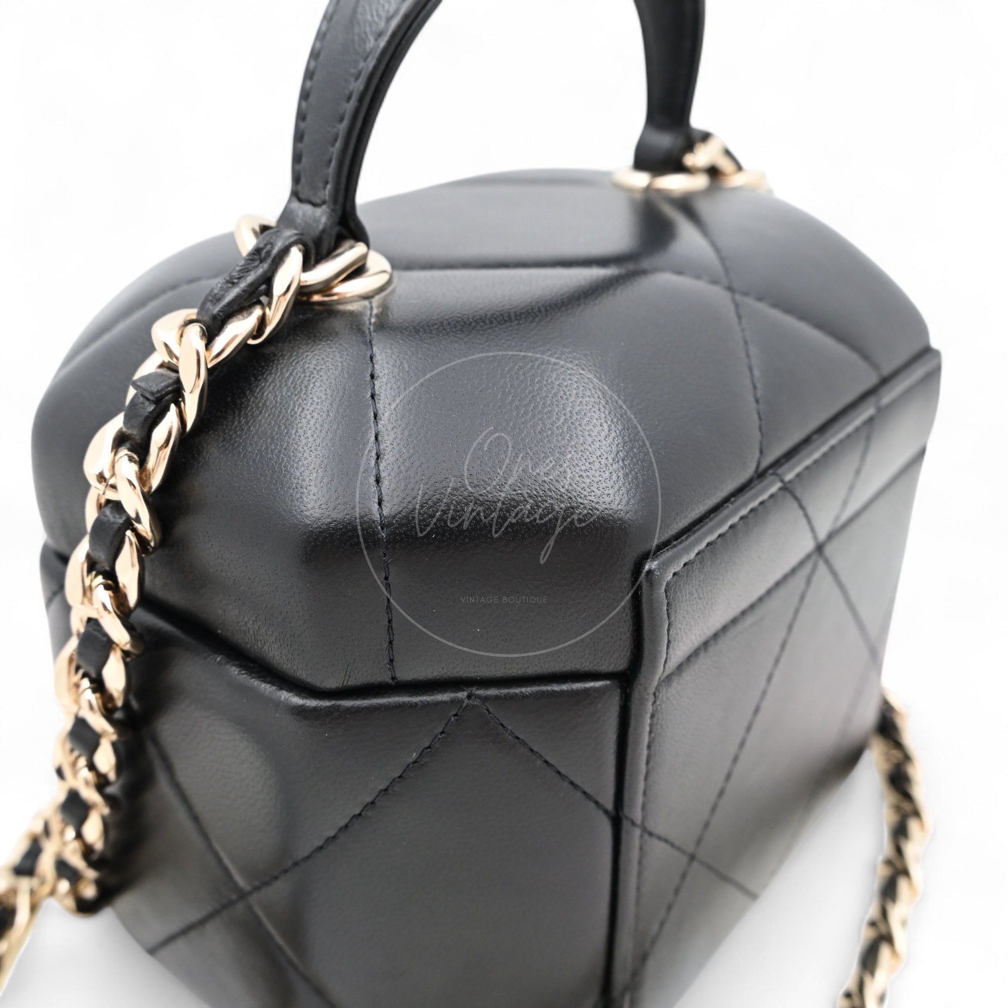 Chanel 2020s CC Vanity Handbag GHW Black