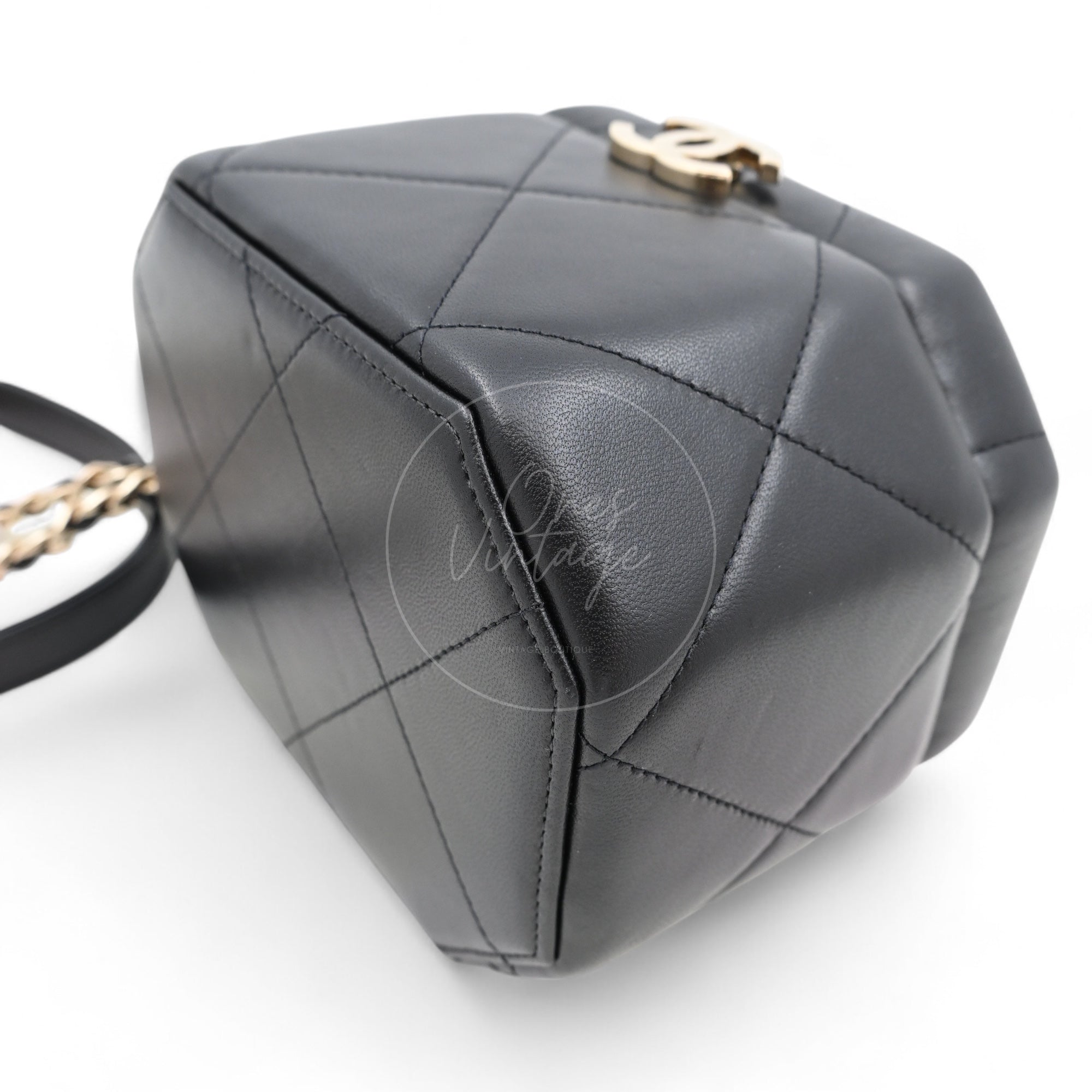 Chanel 2020s CC Vanity Handbag GHW Black