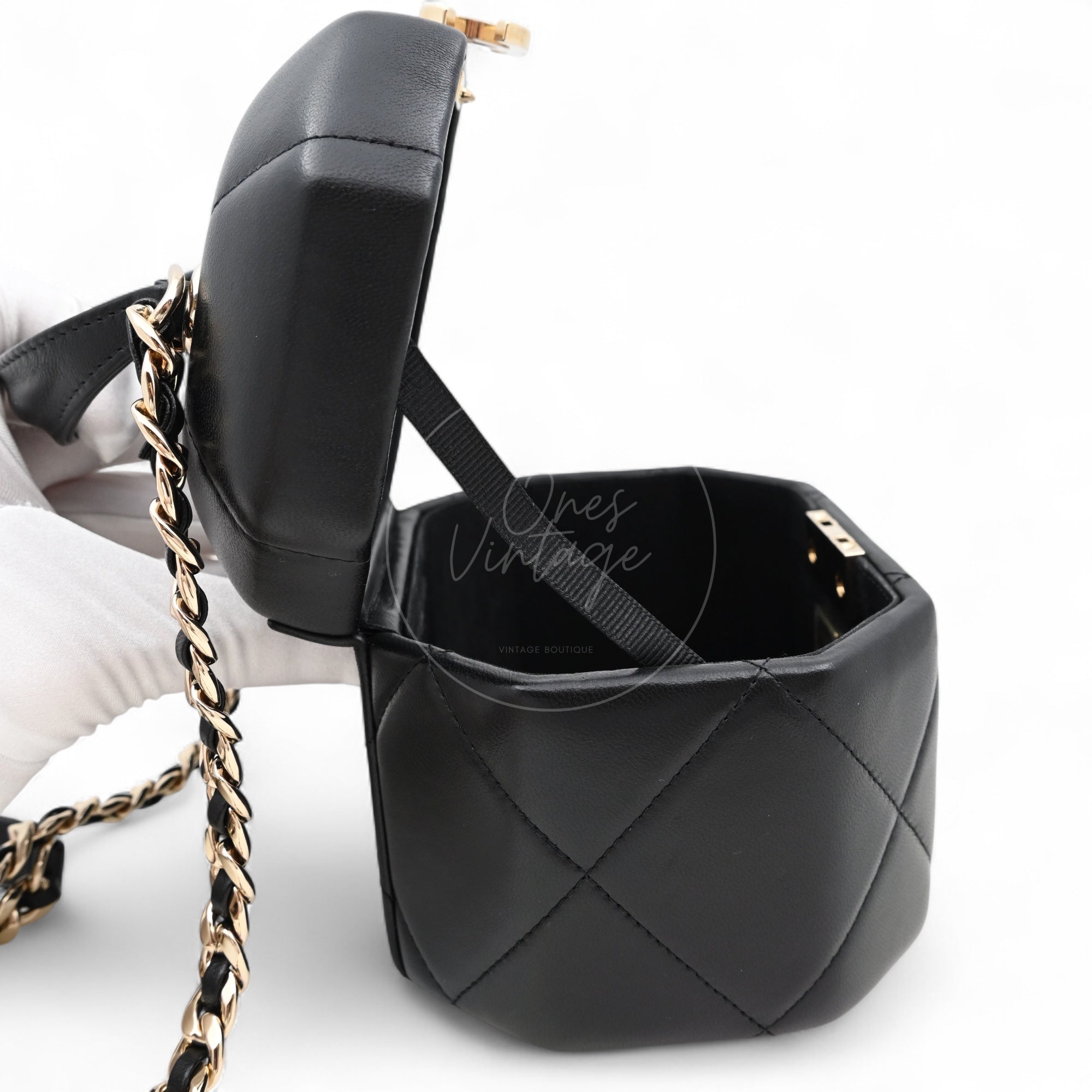 Chanel 2020s CC Vanity Handbag GHW Black