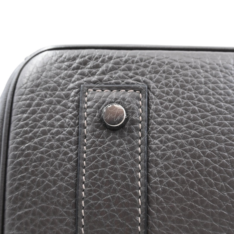 Hermes Shoulder Birkin Bag PHW Gris Graphite Square I