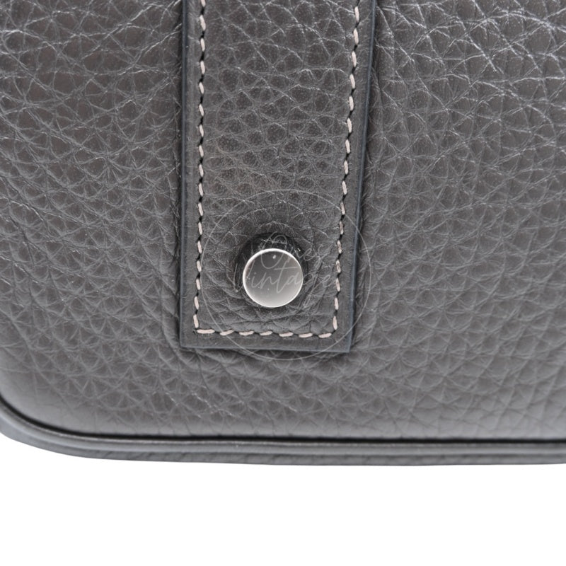 Hermes Shoulder Birkin Bag PHW Gris Graphite Square I