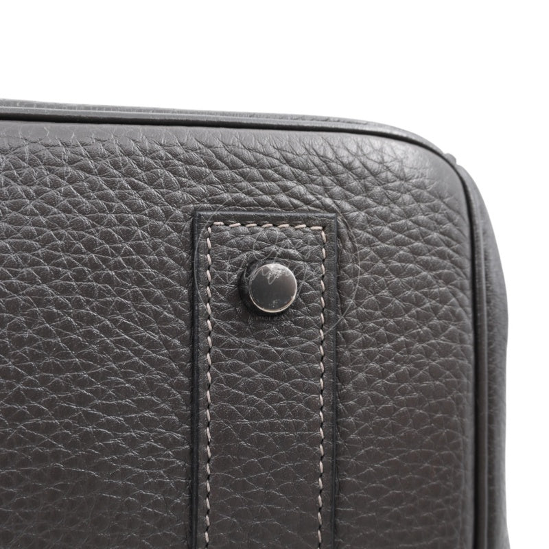 Hermes Shoulder Birkin Bag PHW Gris Graphite Square I