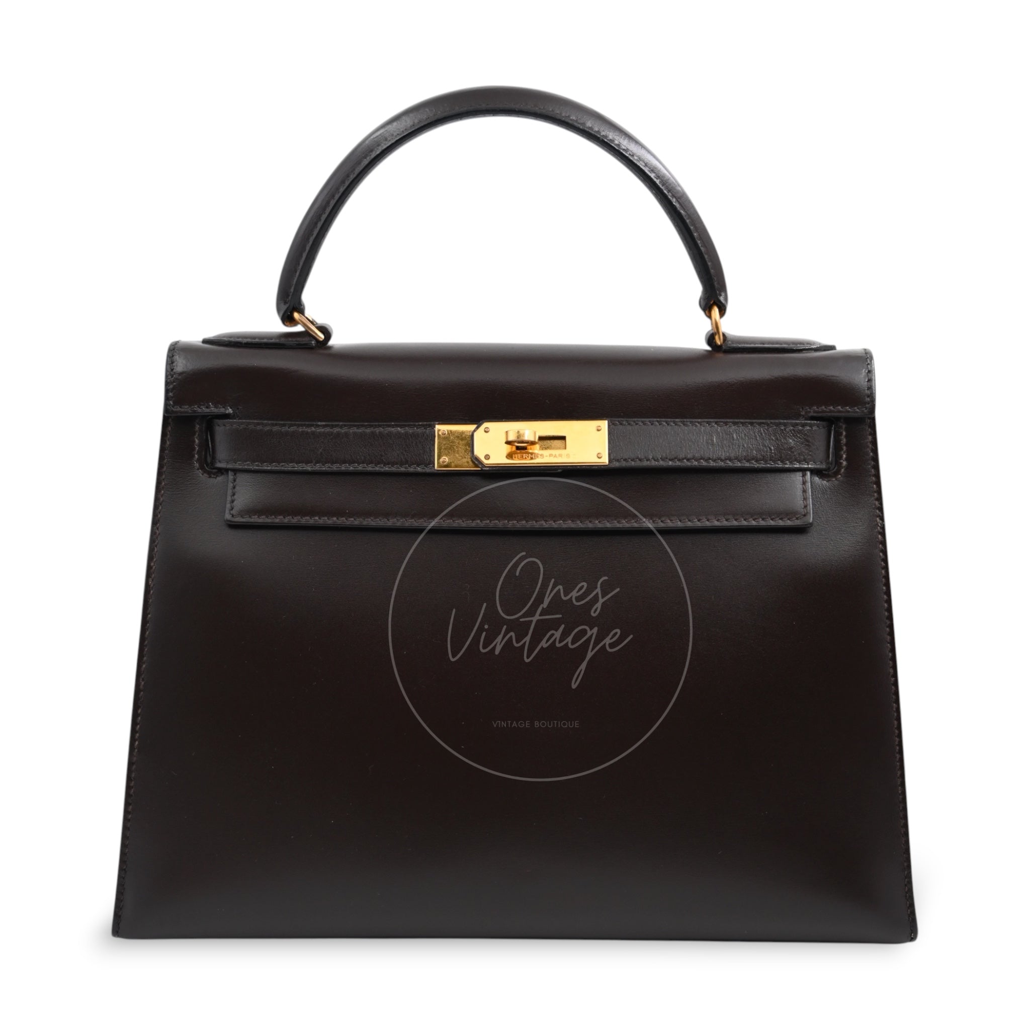 Hermes Kelly 28 Box GHW Ebene Square B