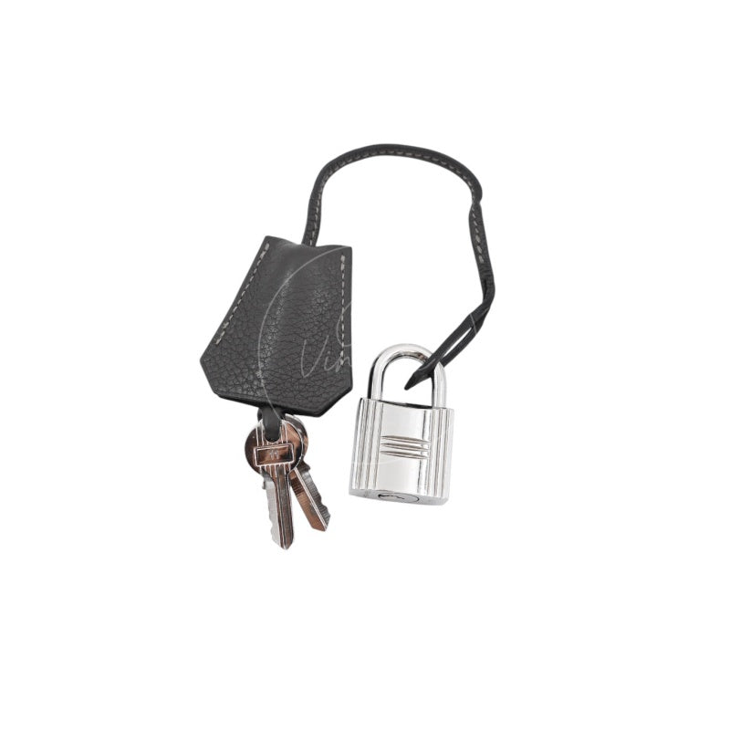 Hermes Shoulder Birkin Bag PHW Gris Graphite Square I