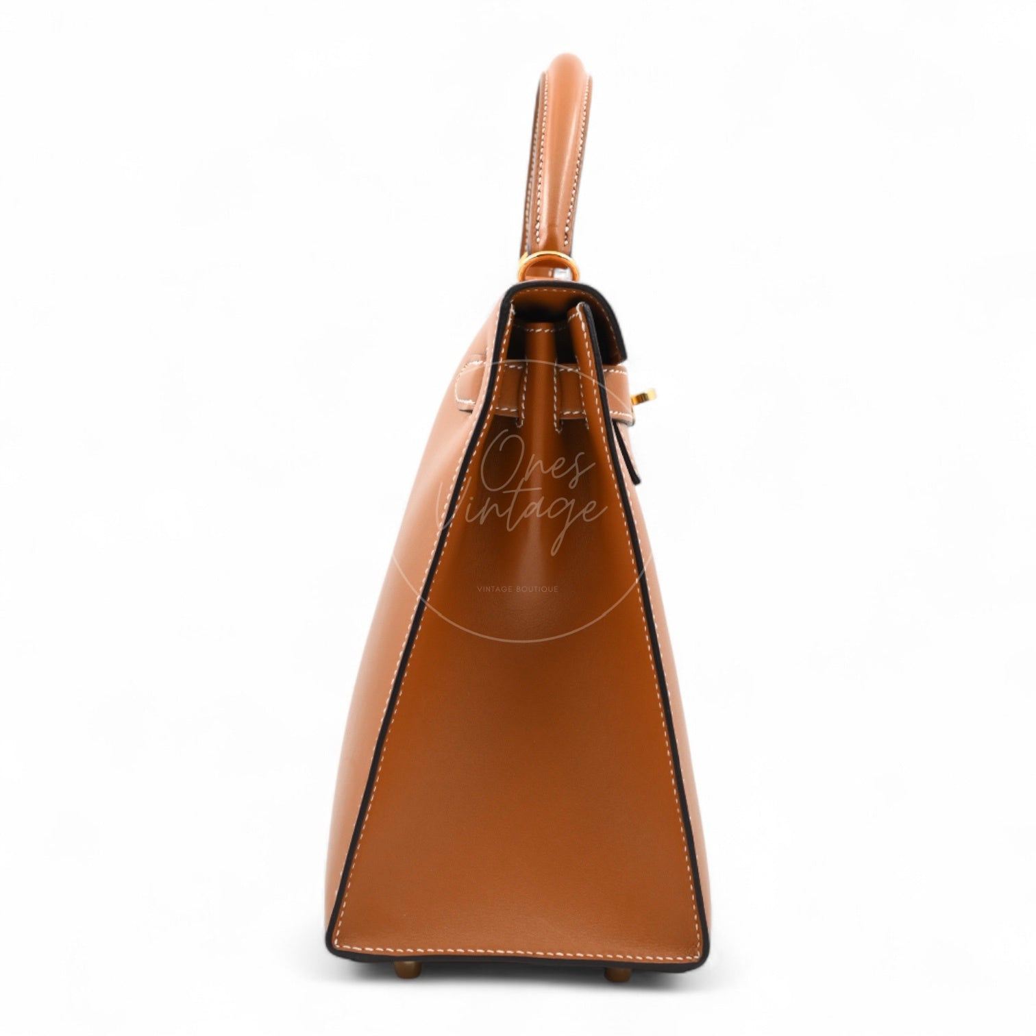 Hermes Kelly 28 Vert Bronze and Brulée Sombrero GHW Natural Sable Stamp A