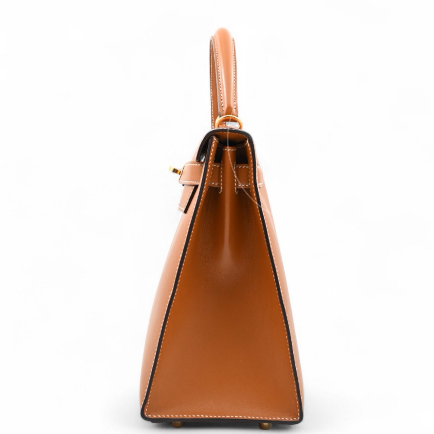 Hermes Kelly 28 Vert Bronze and Brulée Sombrero GHW Natural Sable Stamp A