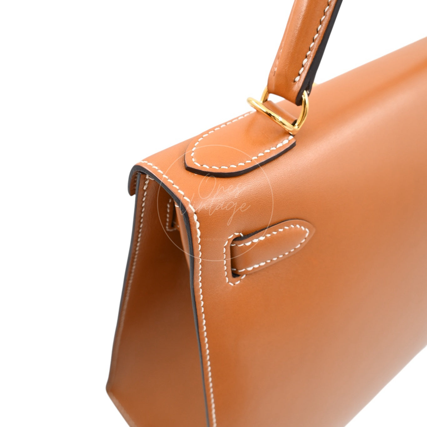 Hermes Kelly 28 Vert Bronze and Brulée Sombrero GHW Natural Sable Stamp A