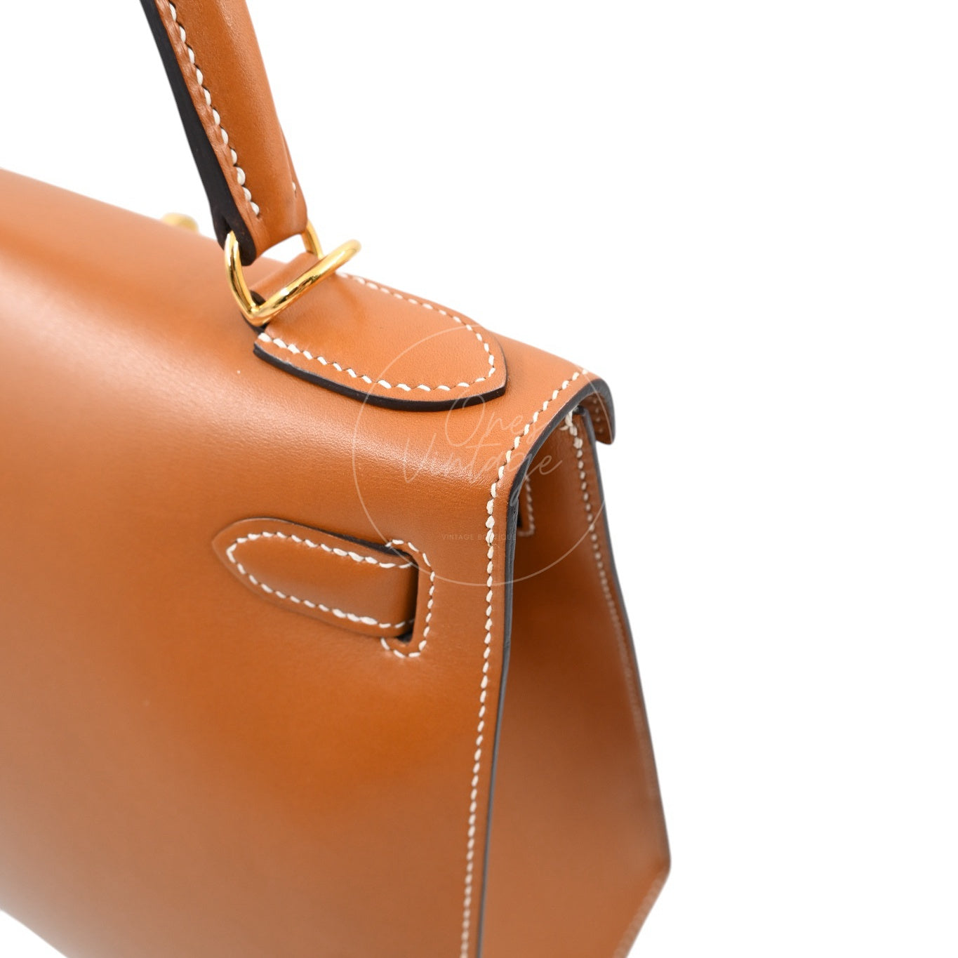 Hermes Kelly 28 Vert Bronze and Brulée Sombrero GHW Natural Sable Stamp A
