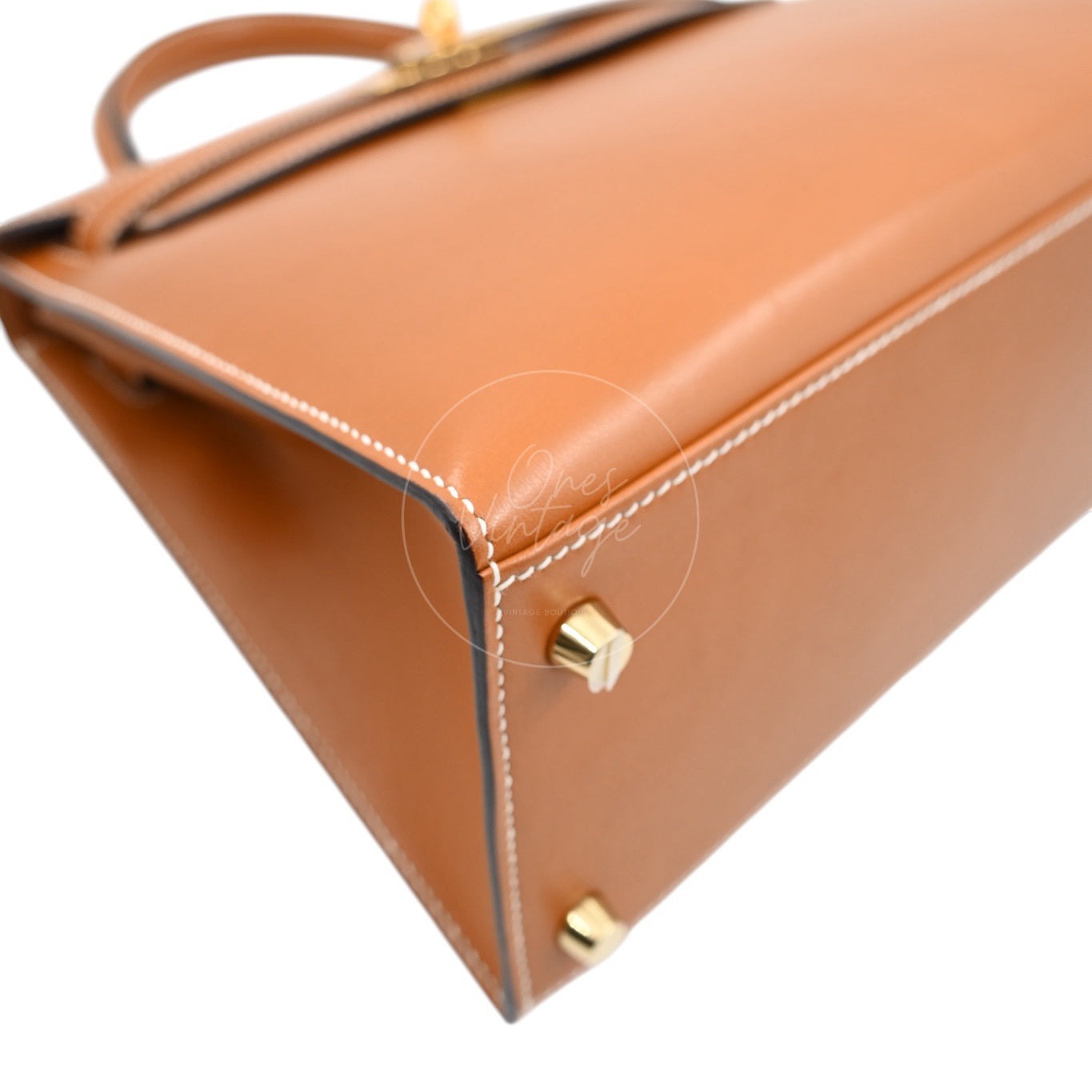 Hermes Kelly 28 Vert Bronze and Brulée Sombrero GHW Natural Sable Stamp A