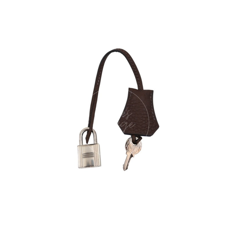 Hermes Kelly 28 PHW Vert Bronze and Brulée Sombrero Stamp D