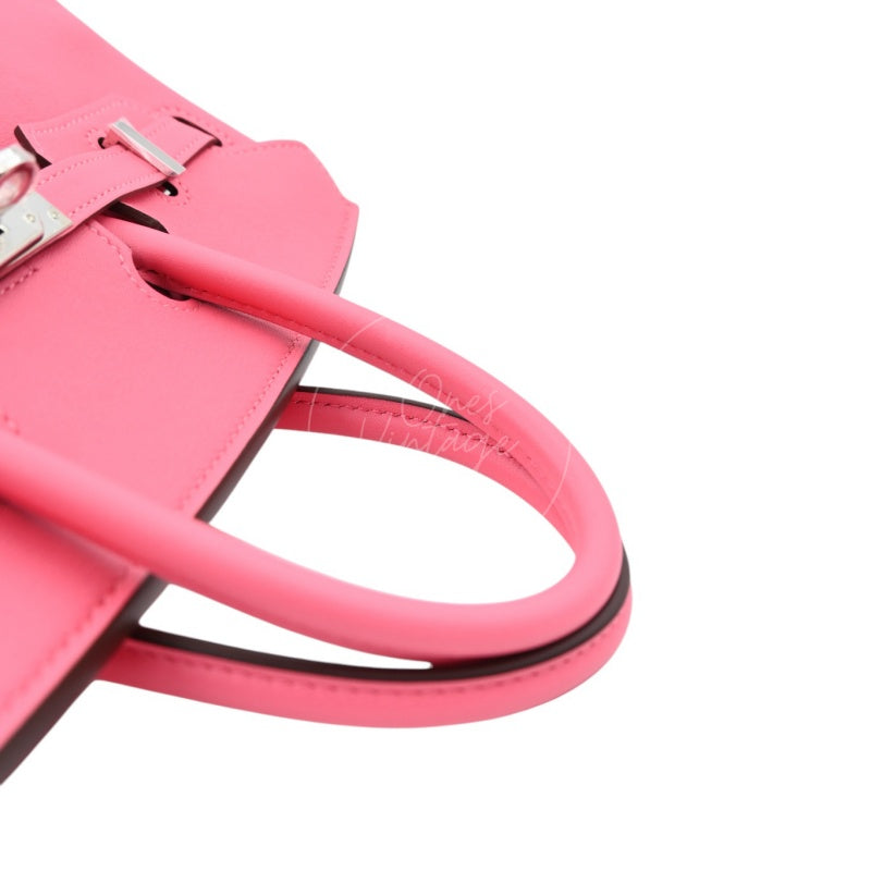 Hermes Birkin 25 PHW Rose Azalee Stamp A