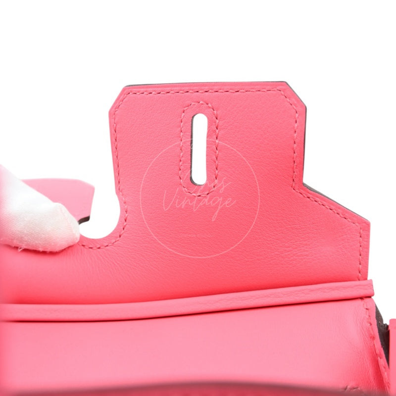 Hermes Birkin 25 PHW Rose Azalee Stamp A