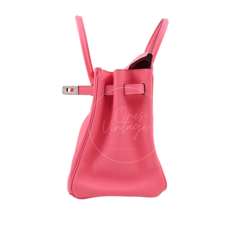 Hermes Birkin 25 PHW Rose Azalee Stamp A