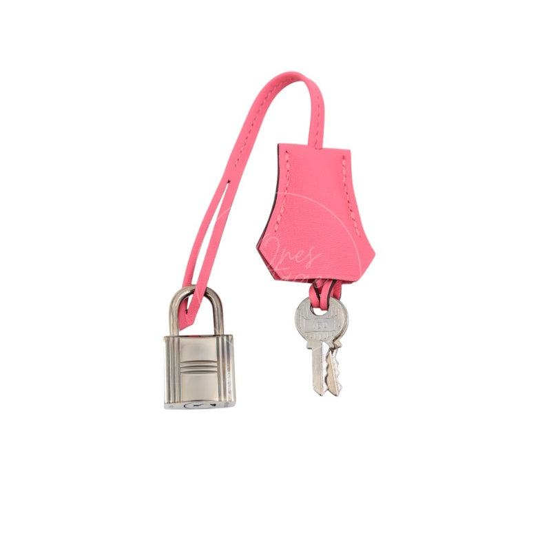 Hermes Birkin 25 PHW Rose Azalee Stamp A