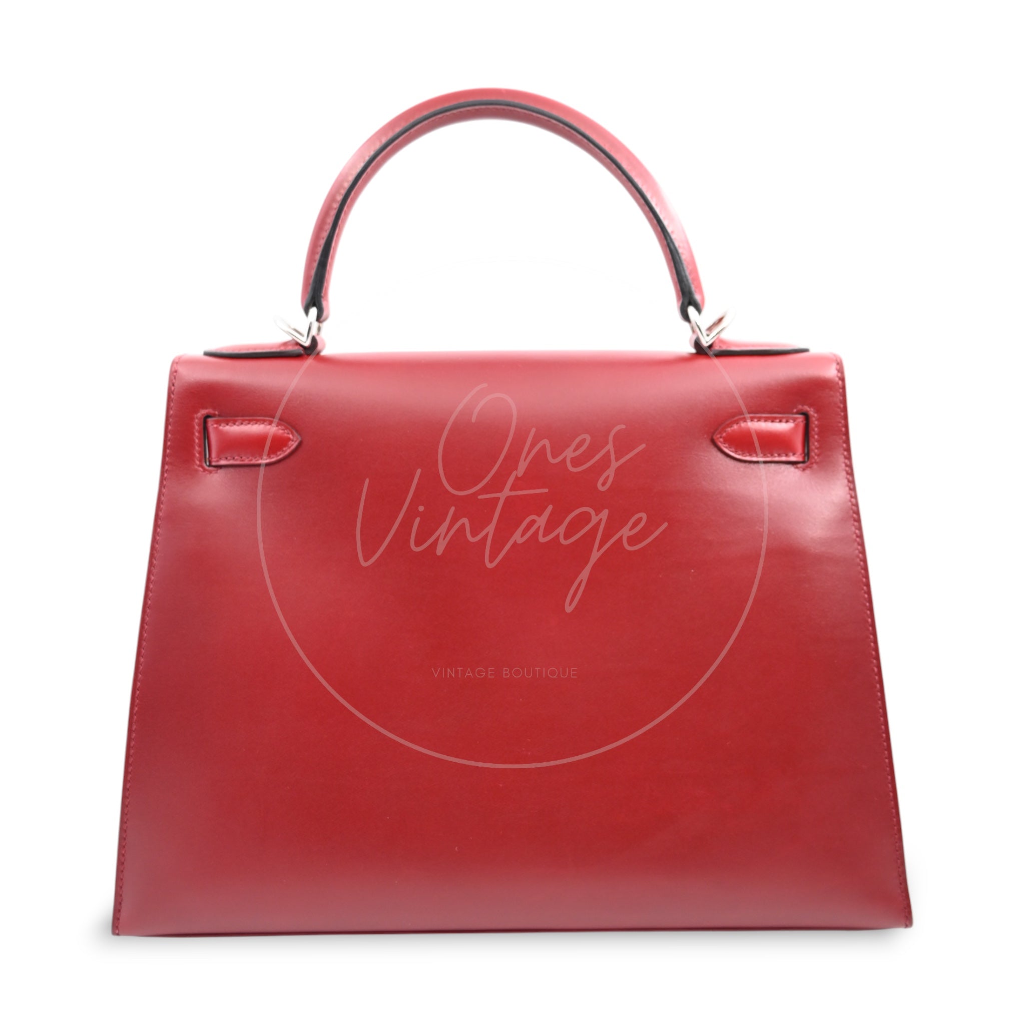 Hermes Kelly 28 PHW Rouge H Square J
