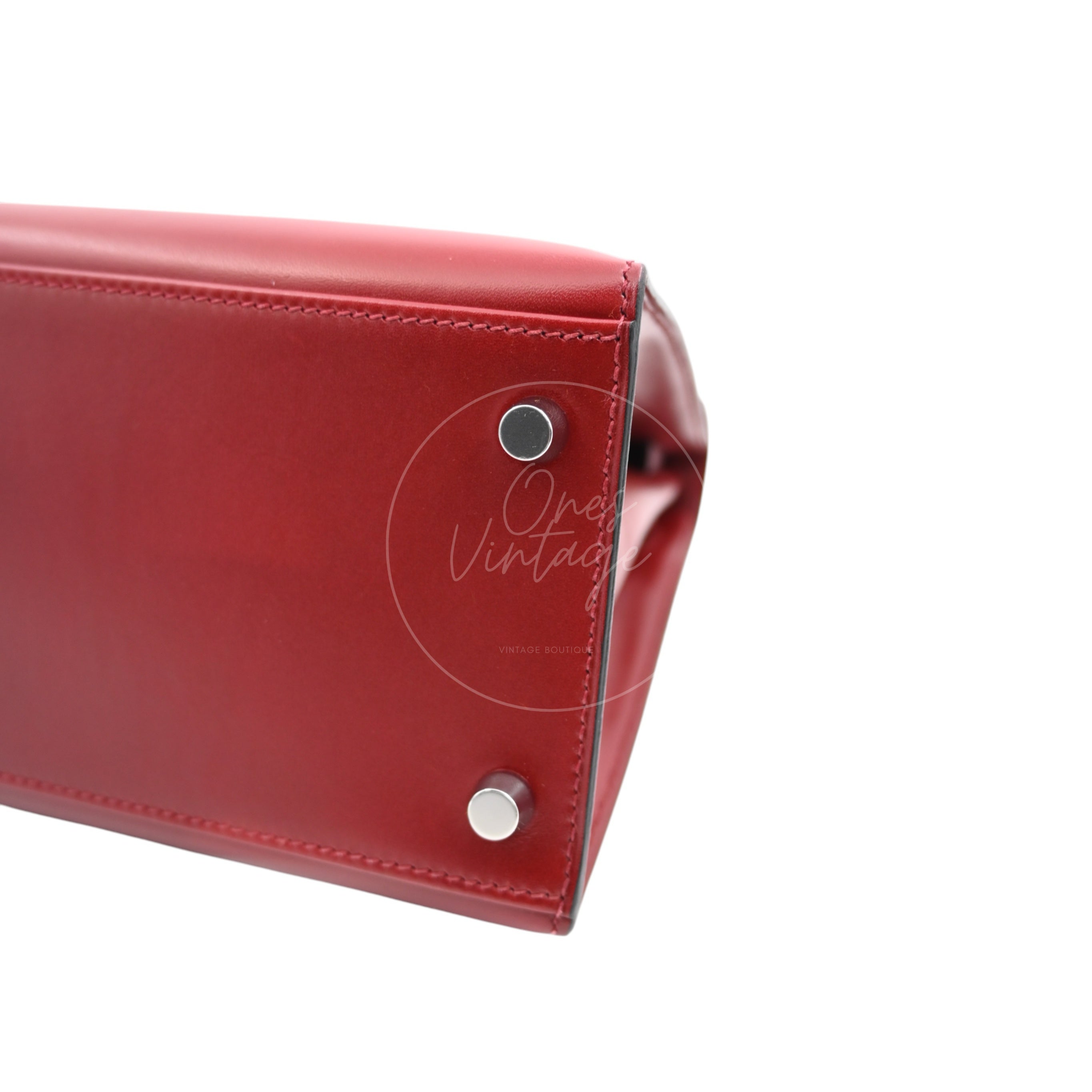 Hermes Kelly 28 PHW Rouge H Square J