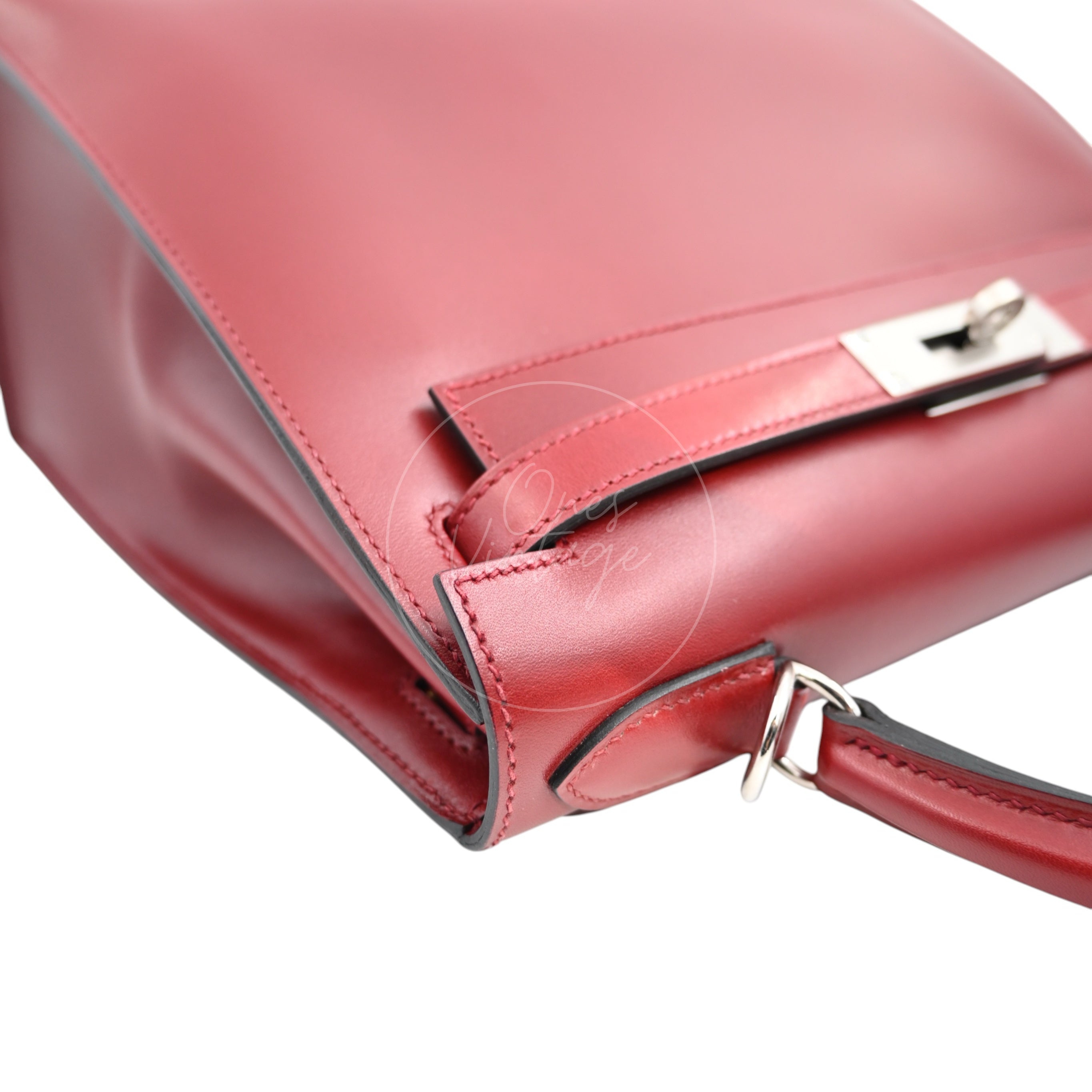 Hermes Kelly 28 PHW Rouge H Square J