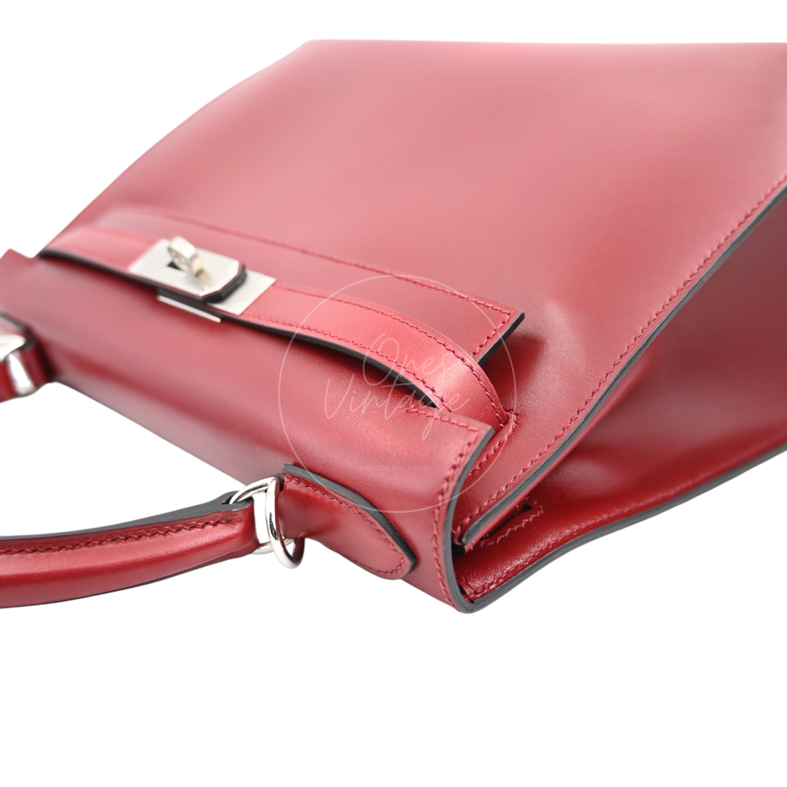Hermes Kelly 28 PHW Rouge H Square J