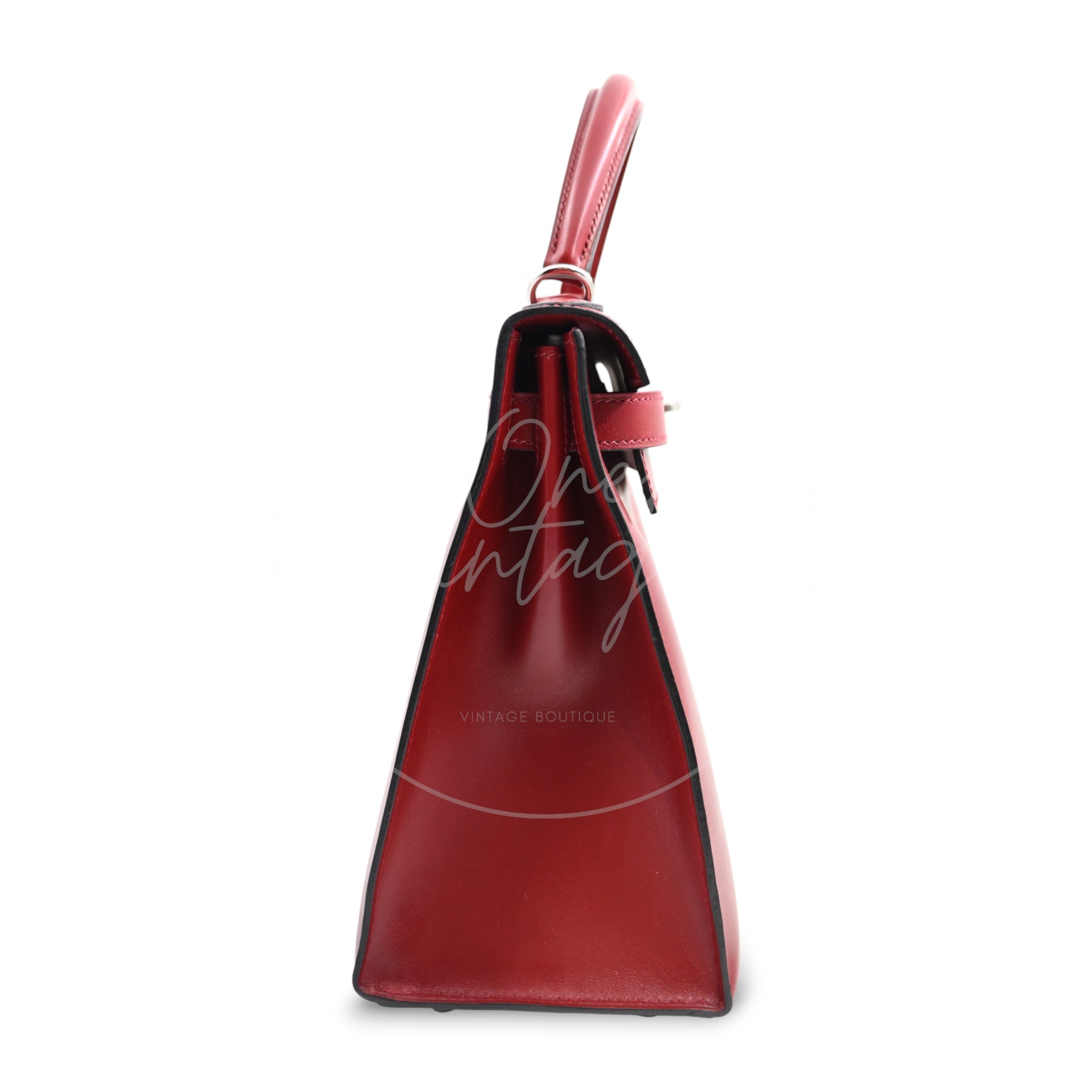 Hermes Kelly 28 PHW Rouge H Square J