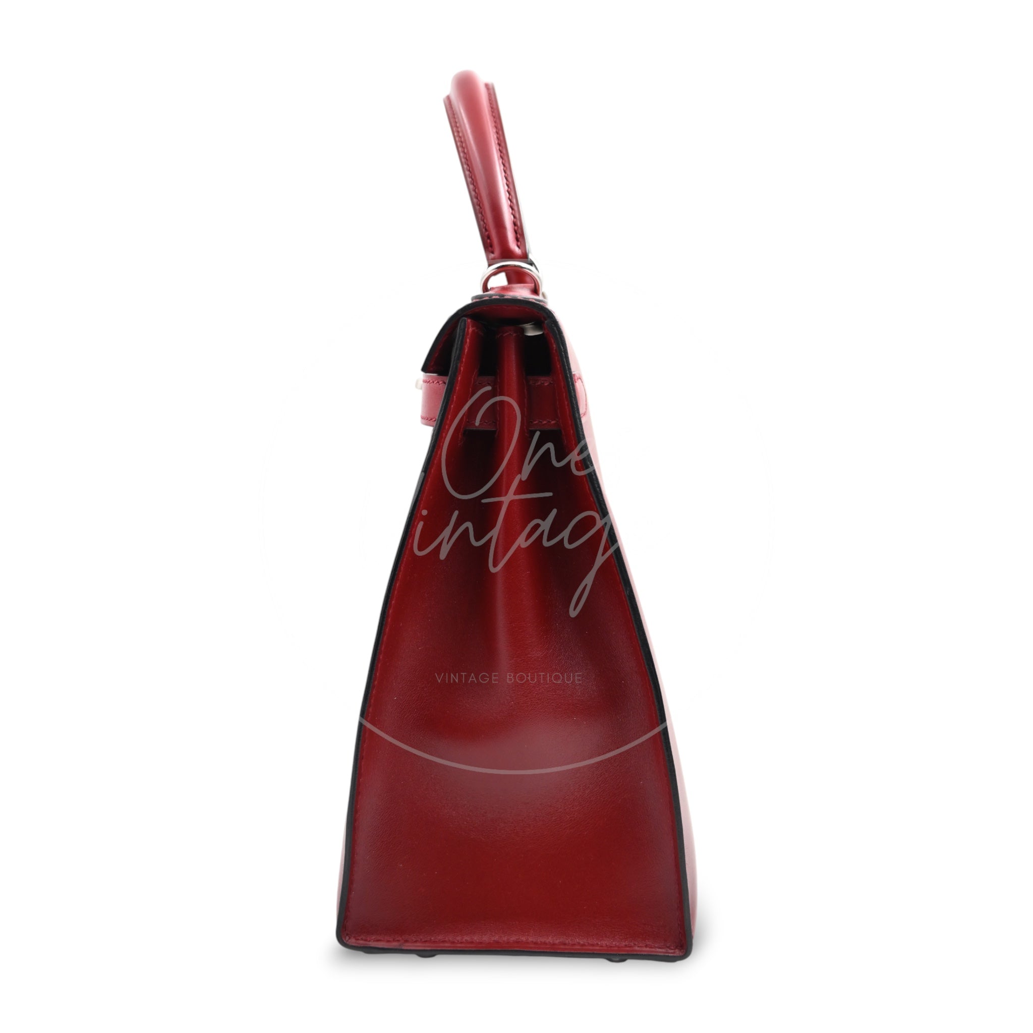 Hermes Kelly 28 PHW Rouge H Square J