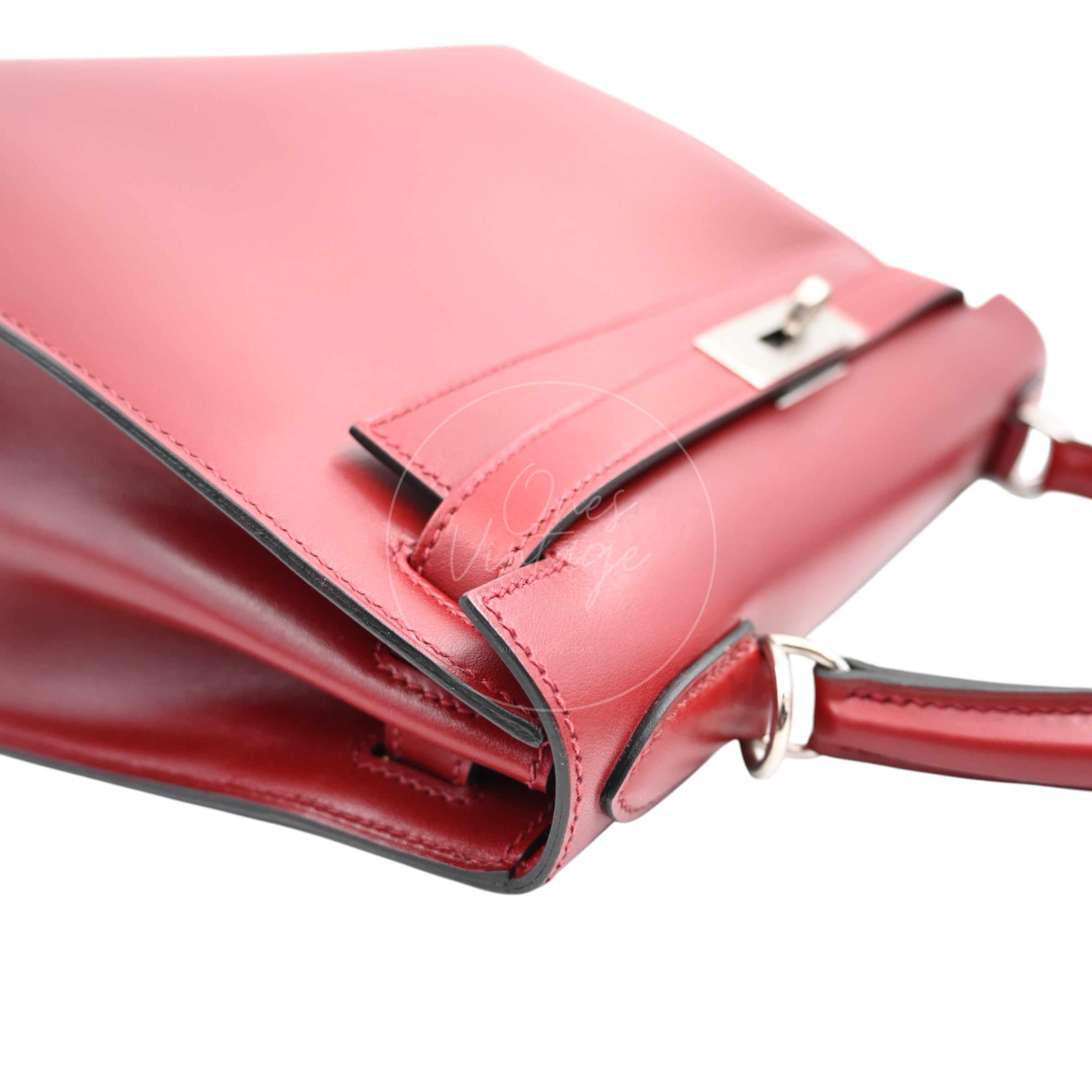 Hermes Kelly 28 PHW Rouge H Square J