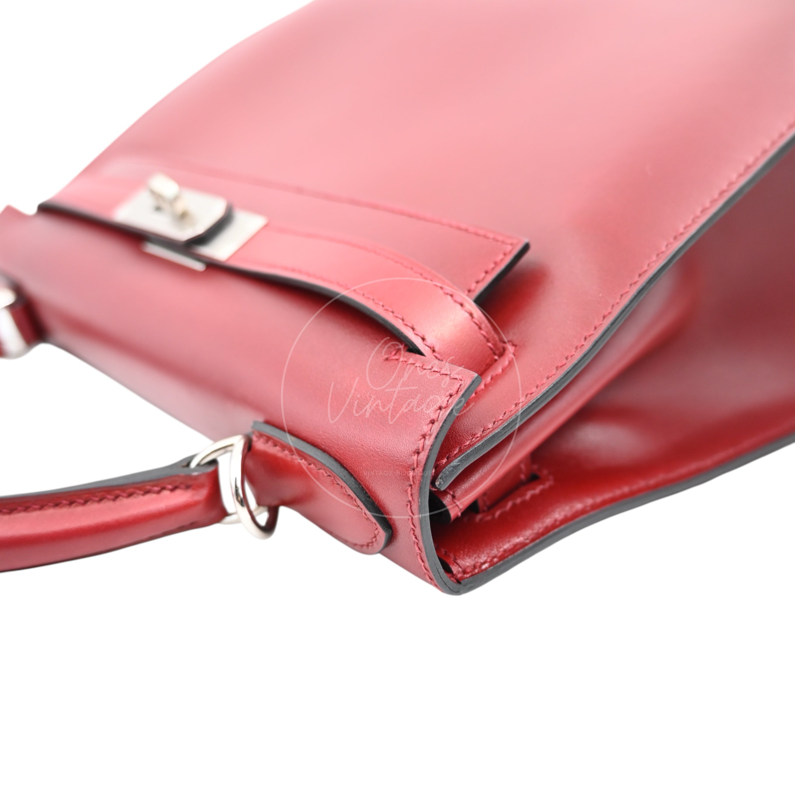 Hermes Kelly 28 PHW Rouge H Square J