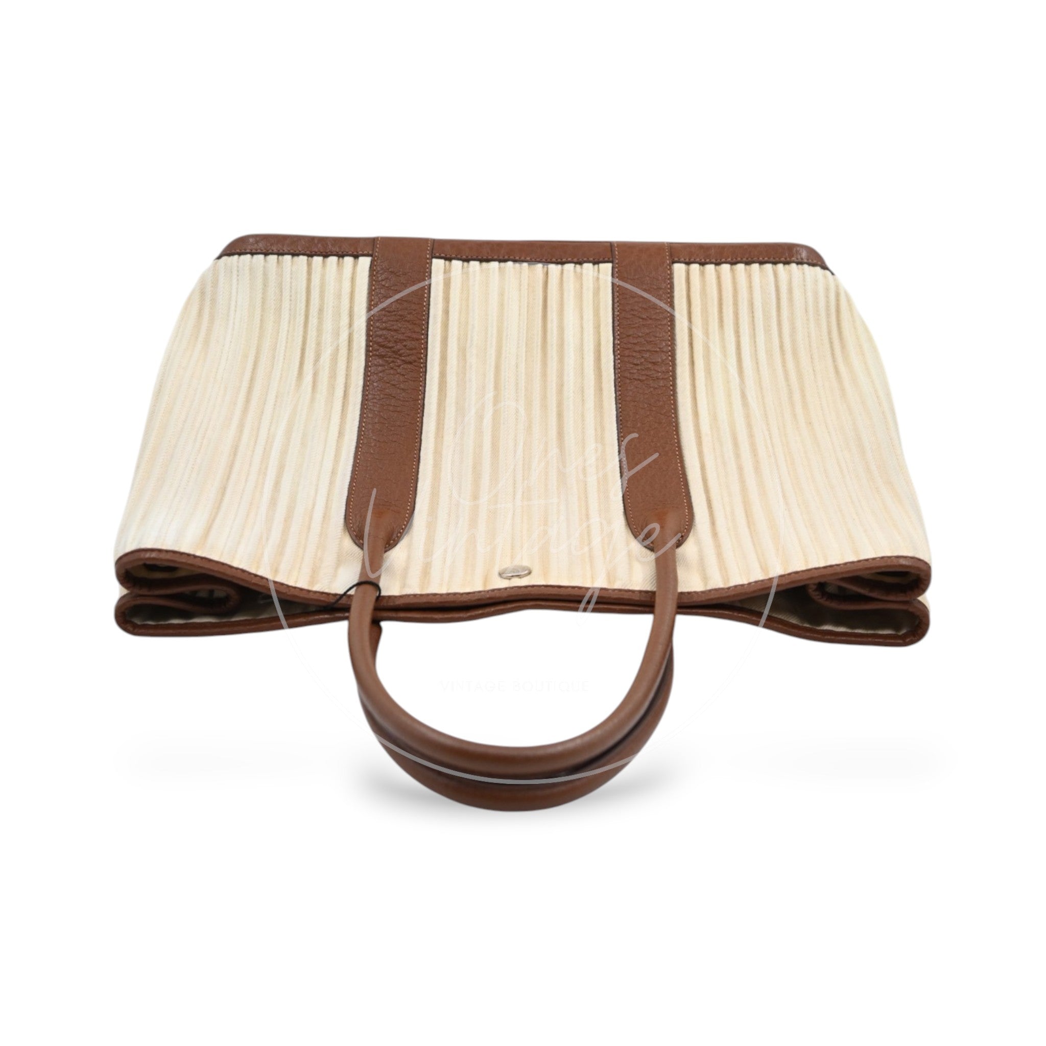 Hermes Garden Party 36 Handbag PHW Beige Square L