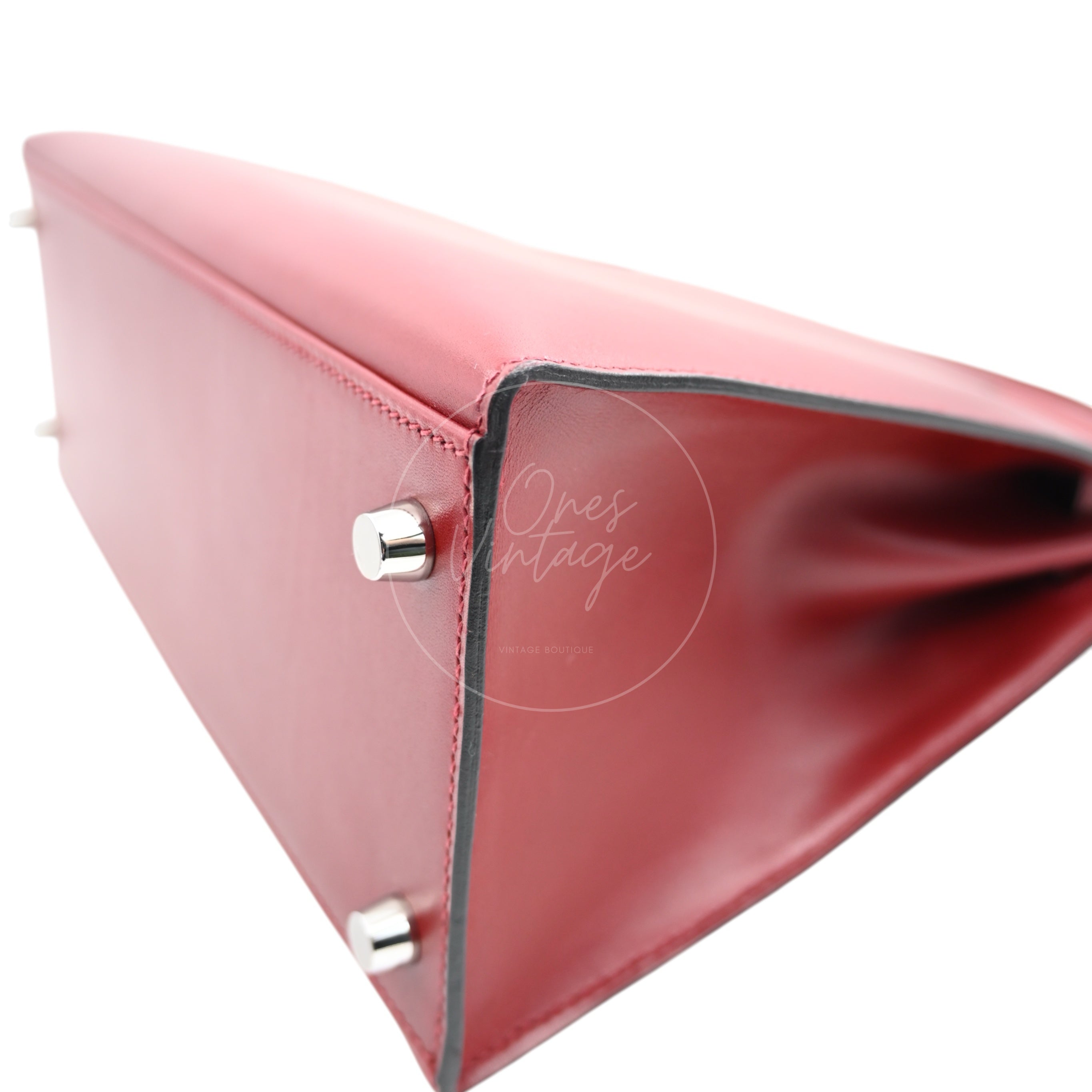 Hermes Kelly 28 PHW Rouge H Square J