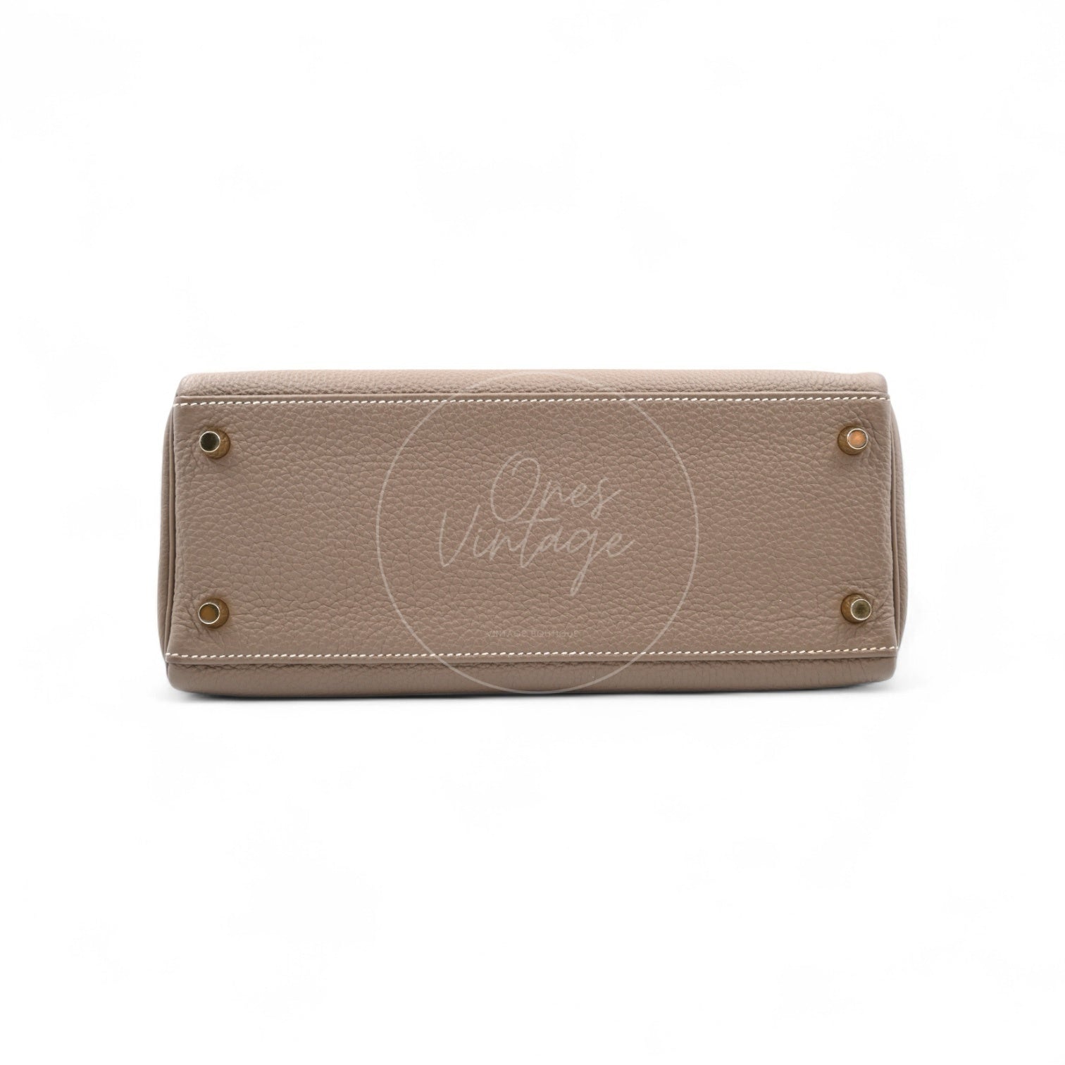 Hermes Kelly 28 Togo Etoupe GHW Stamp T