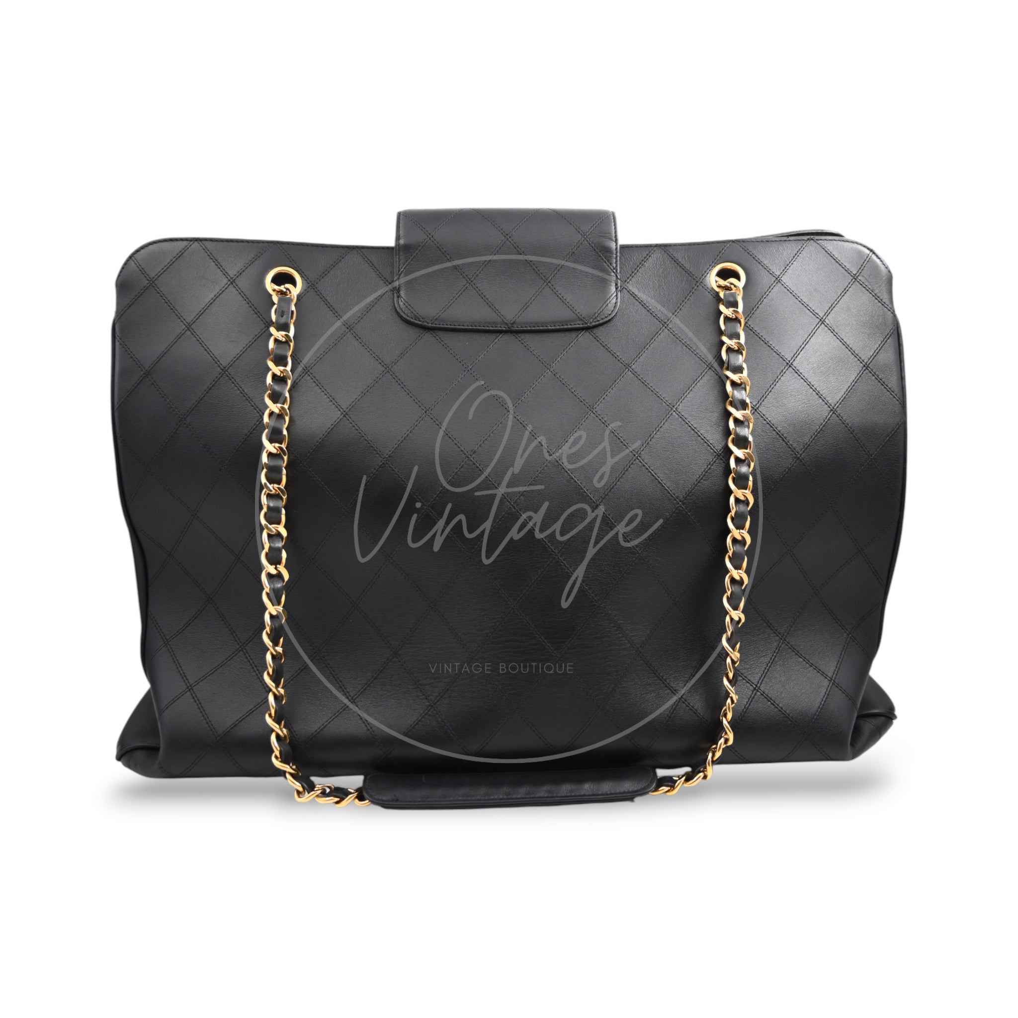 Chanel Supermodel Quilted XXL Tote Bag GHW Black Series 2