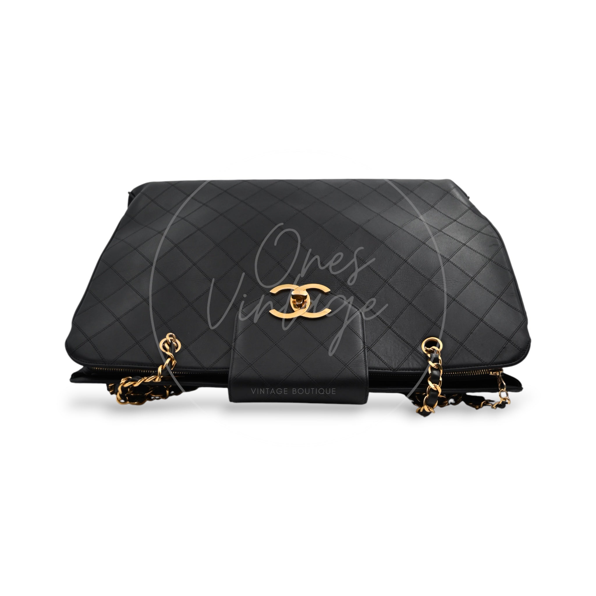 Chanel Supermodel Quilted XXL Tote Bag GHW Black Series 2