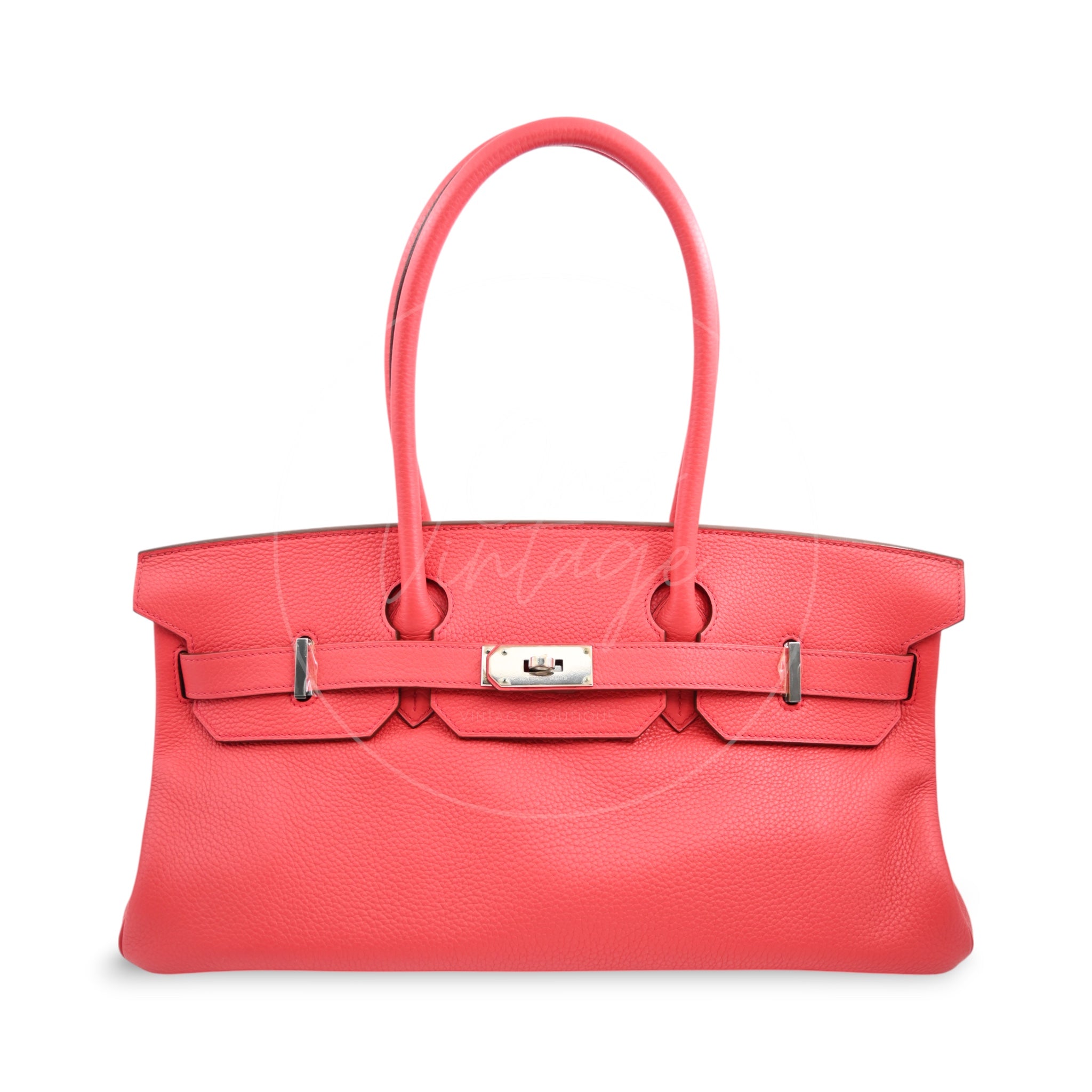 Hermes Birkin Shoulder PHW Red Square N