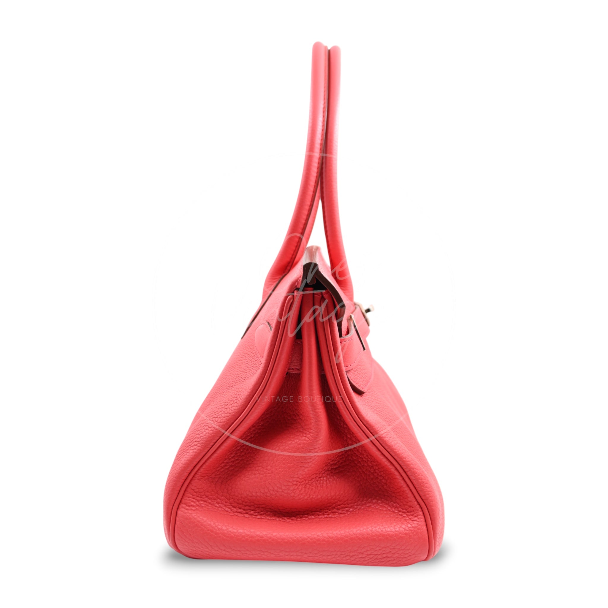 Hermes Birkin Shoulder PHW Red Square N