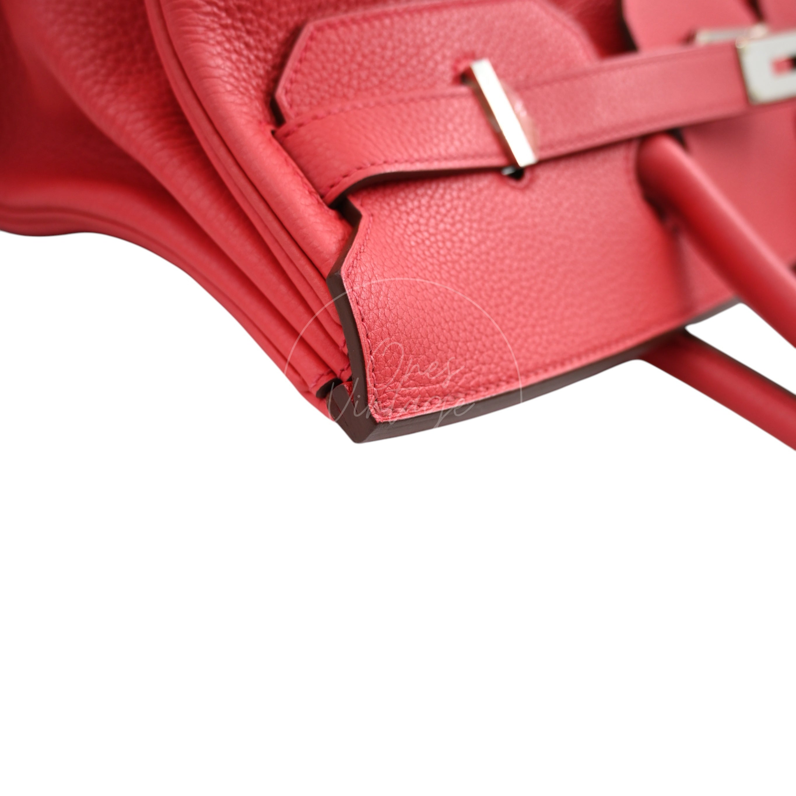 Hermes Birkin Shoulder PHW Red Square N