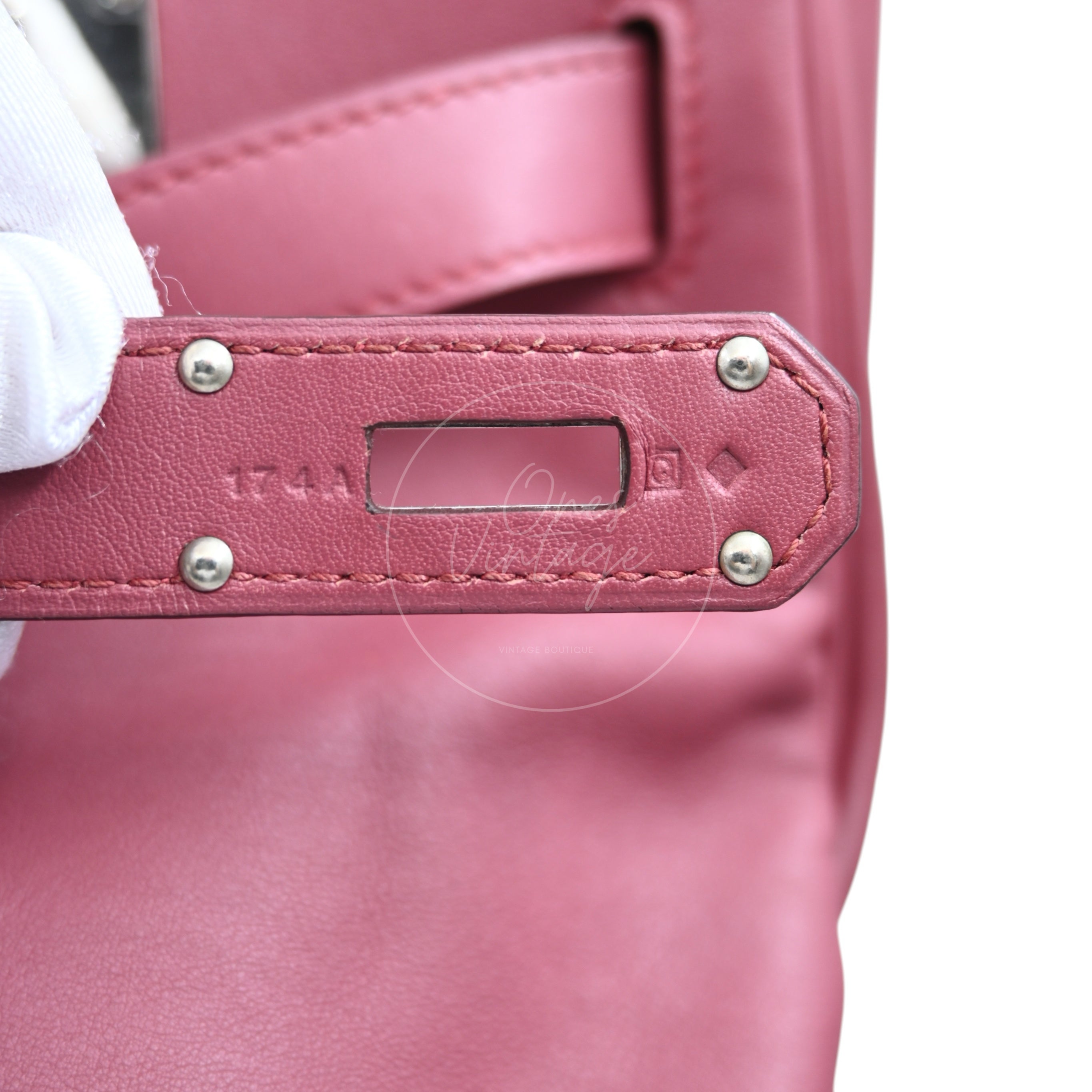 Hermes Kelly Relax 50 Handbag PHW Rose Pink Square Q
