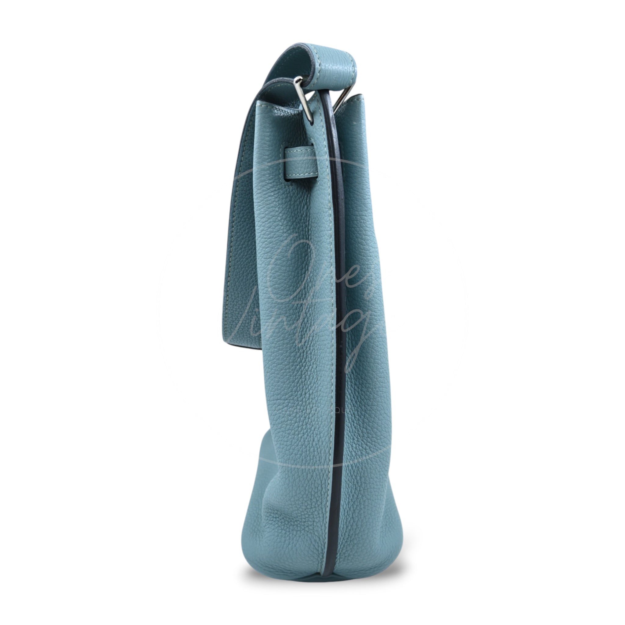 Hermes So Kelly 22 PHW Blue Square M