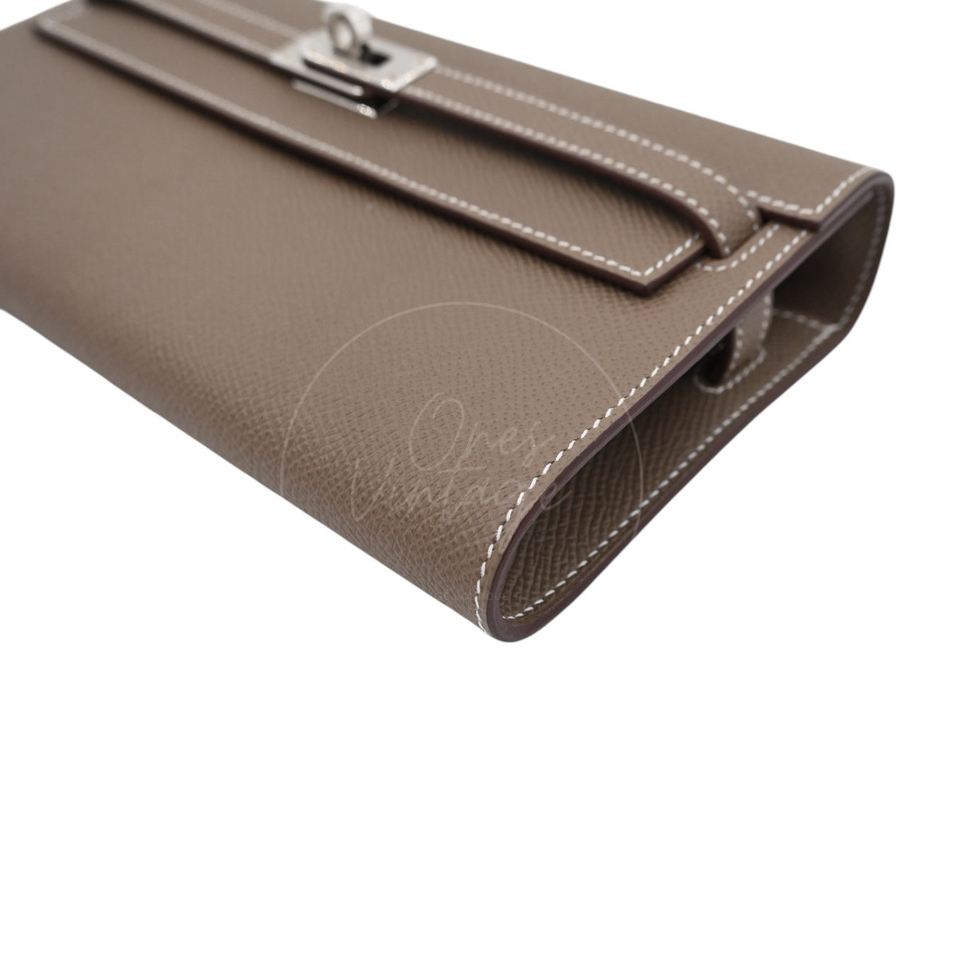 Hermes Kelly To Go Epsom PHW Etoupe Stamp U