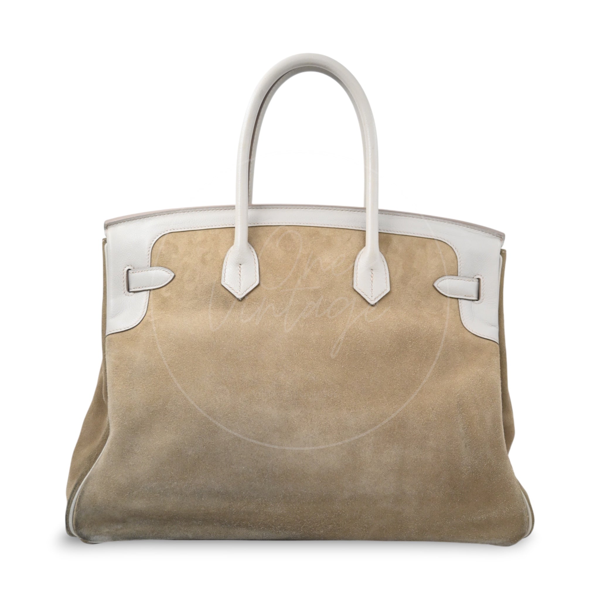 Hermes Birkin 35 Doblis GHW Gris Peal Square R